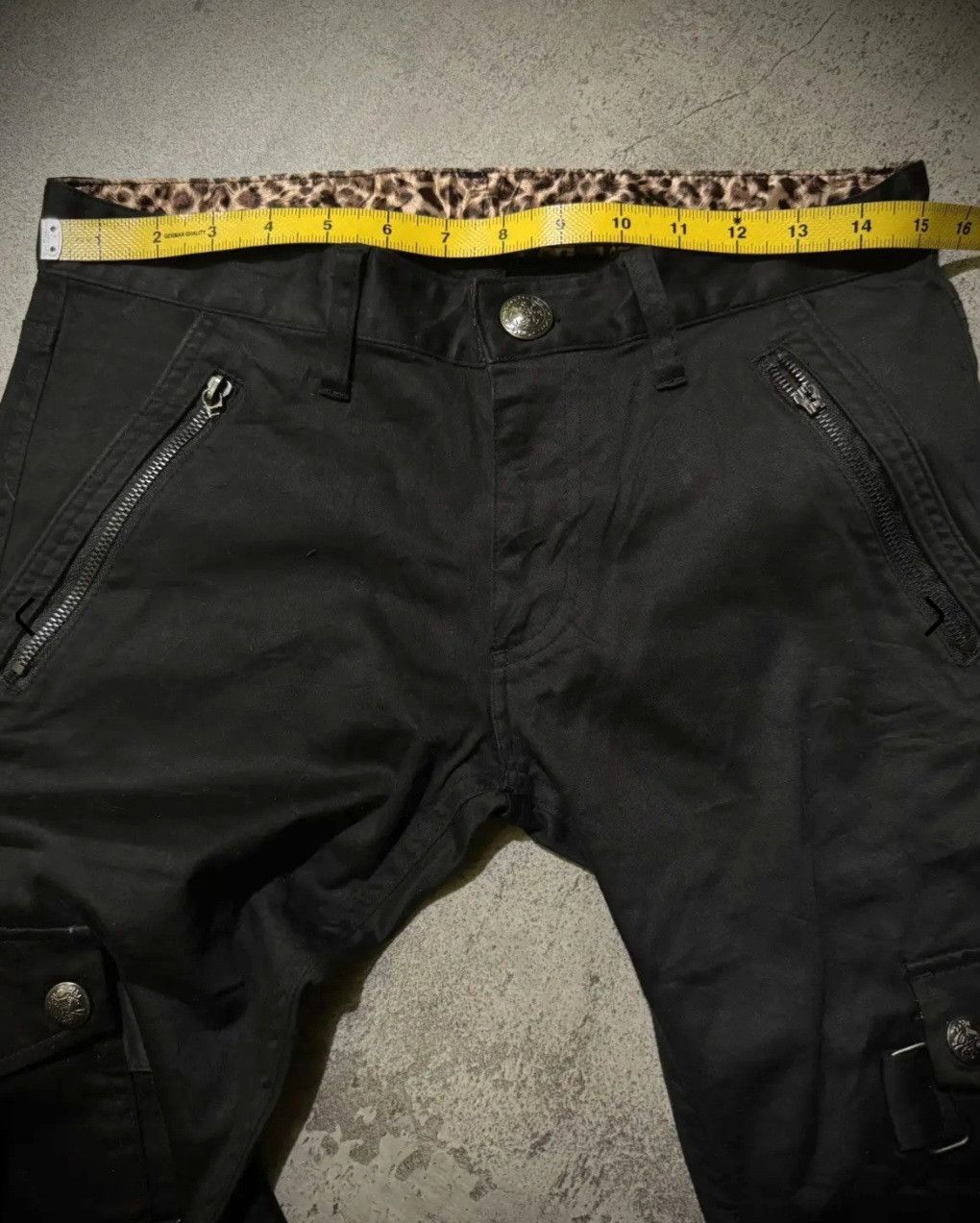 BERNINGS SHO 2000's BERNINGS SHO Punk Bondage MultiZipper Cargo pants Size US 30 / EU 46 - 11 Thumbnail
