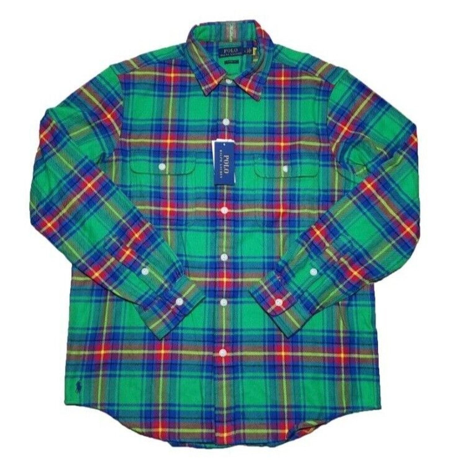 Polo Ralph Lauren Polo Ralph Lauren Classic Fit Plaid Flannel Button Up Shirt Size US S / EU 44-46 / 1 - 1 Thumbnail