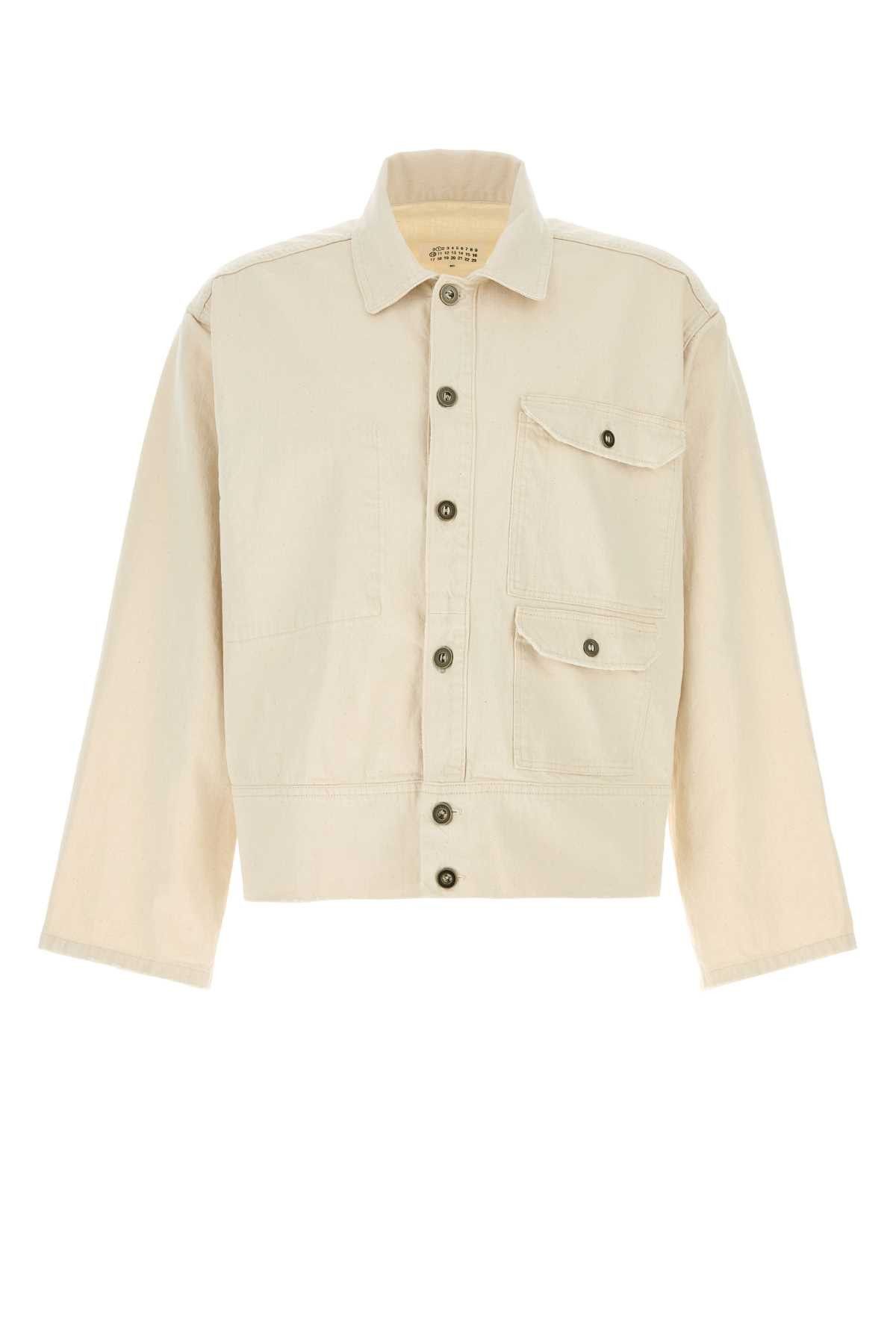Maison Margiela Melange Sand Denim Jacket Size US L / EU 52-54 / 3 - 1 Thumbnail