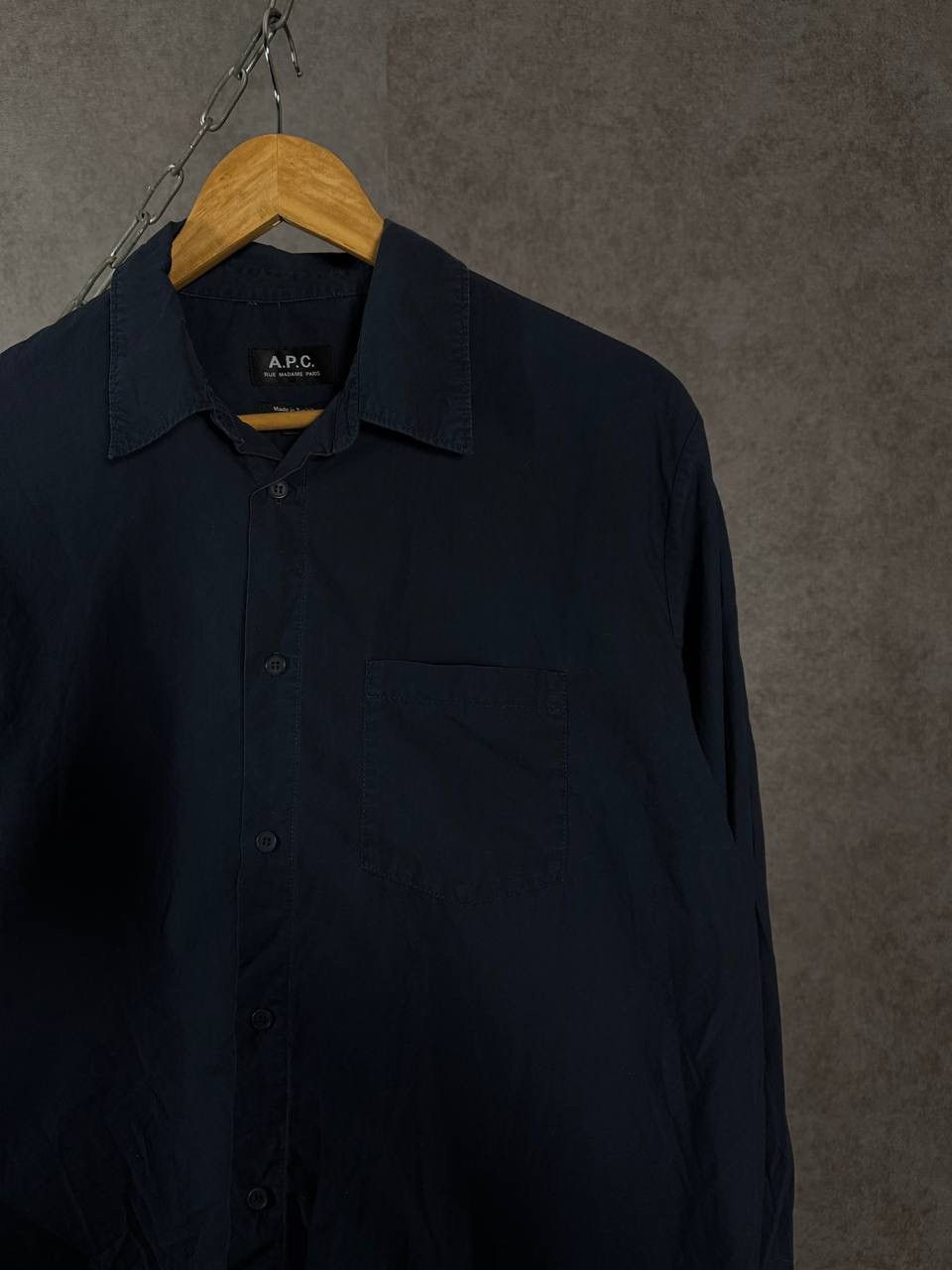 A.P.C. A.P.C rue madame paris luxury designer pocket shirt Size US M / EU 48-50 / 2 - 2 Thumbnail