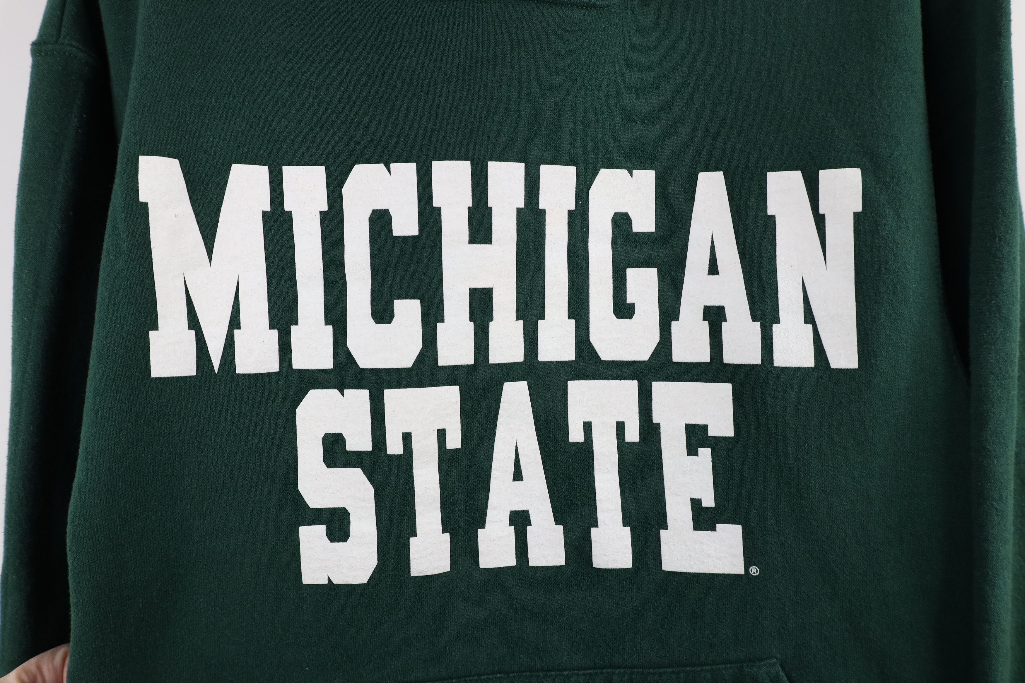 Vintage Vintage 90s Michigan State University Hoodie Sweatshirt Size US S / EU 44-46 / 1 - 5 Thumbnail