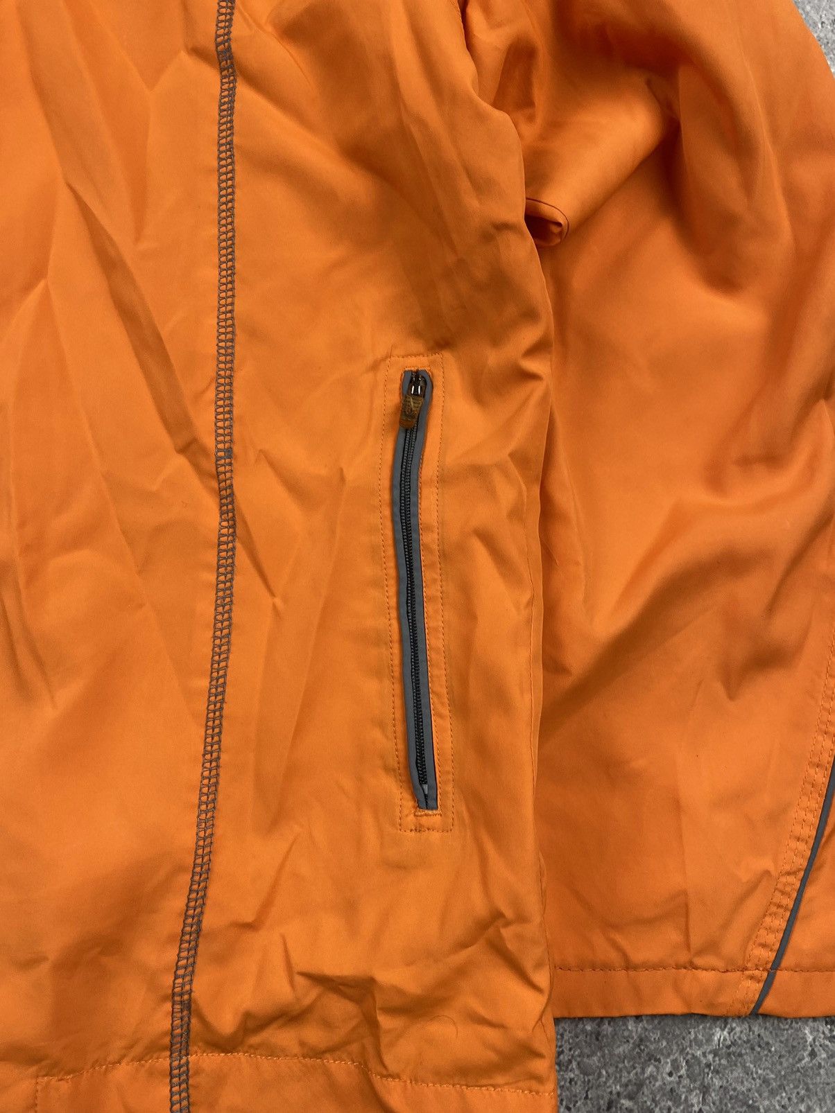 Nike × Vintage Crazy Vintage 90s Nike Windbreaker Rain Zip Up Jacket Orange Size US M / EU 48-50 / 2 - 3 Thumbnail