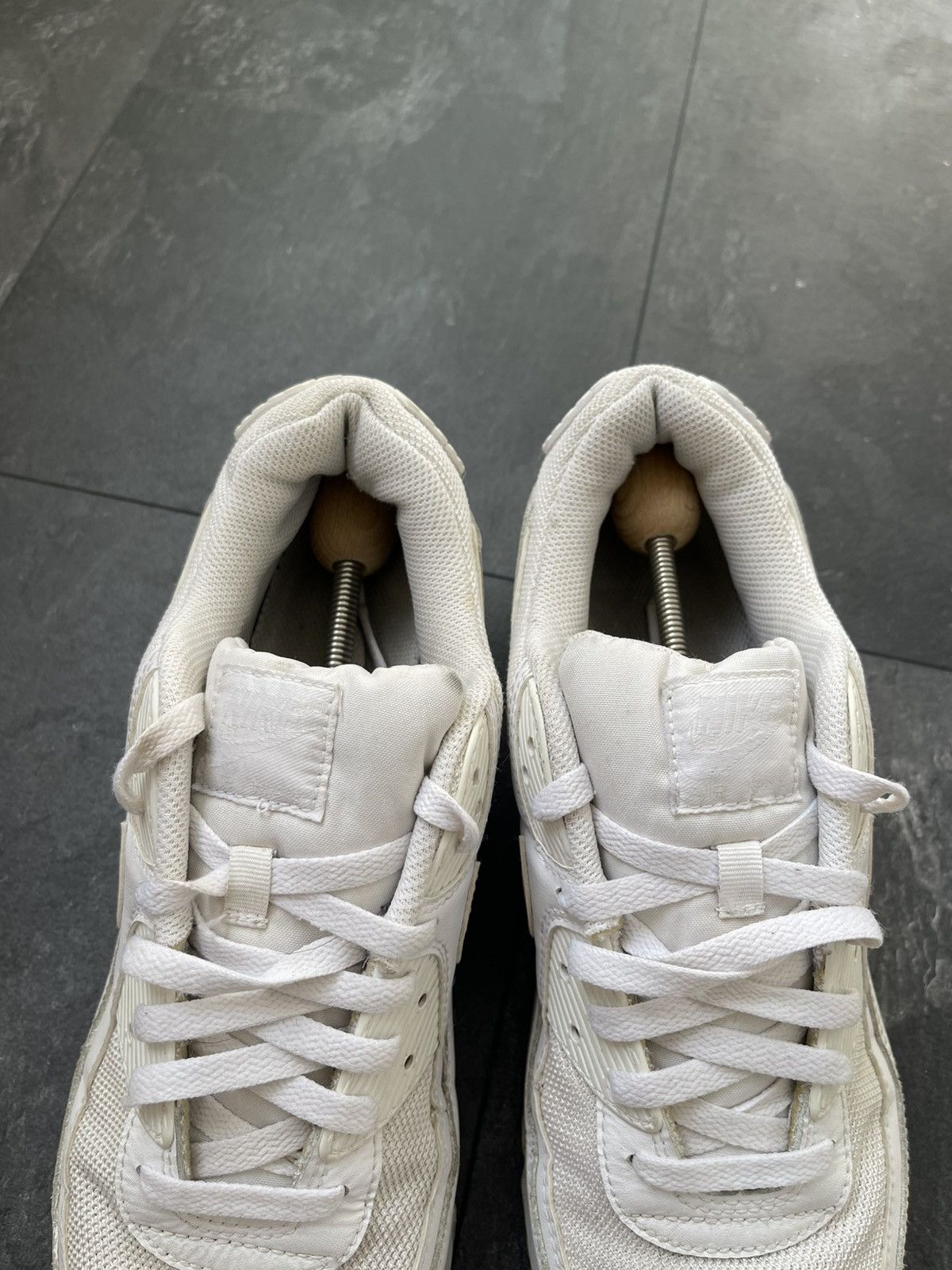 Nike Nike Air Max 90 White Leather Size US 12 / EU 45 - 6 Thumbnail