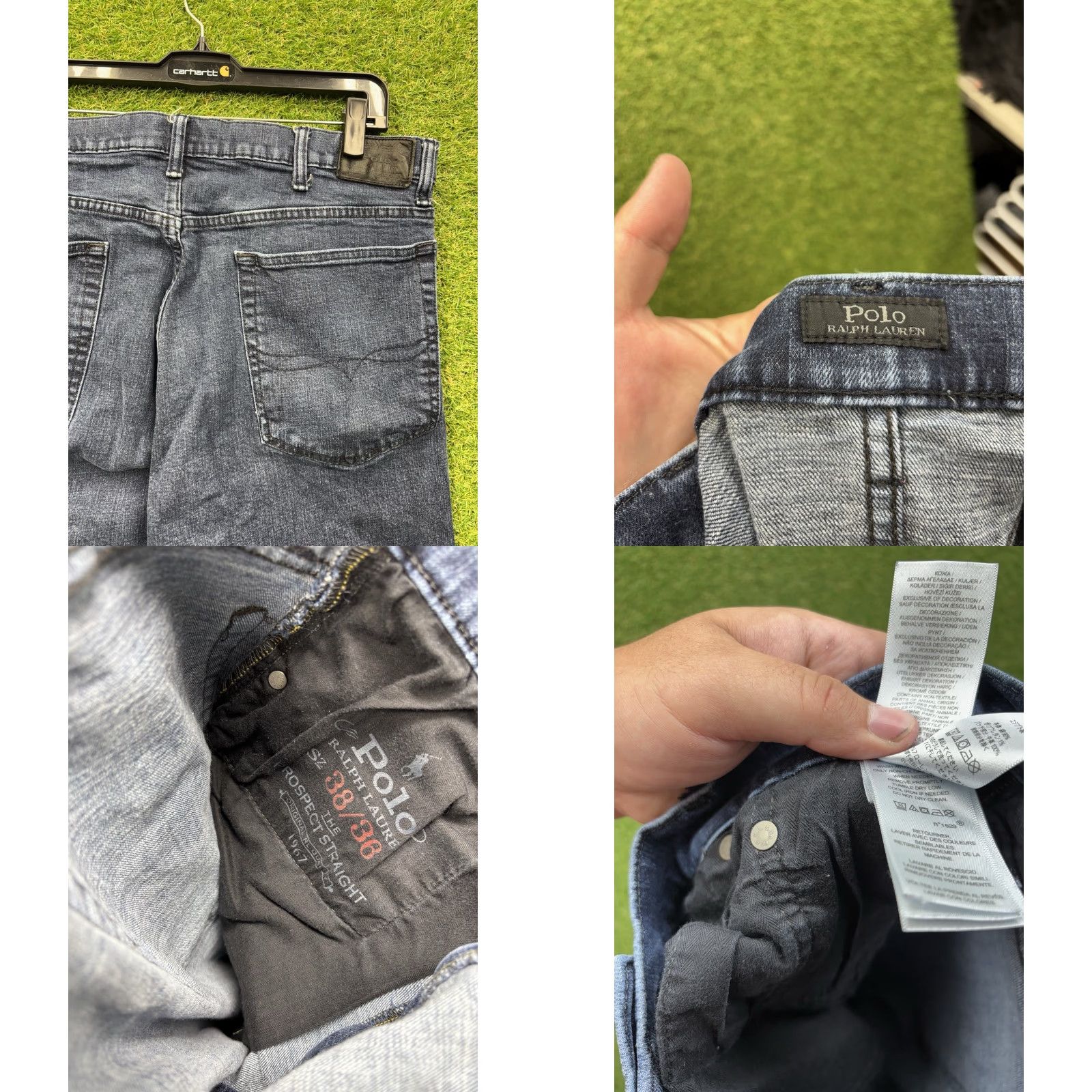 Polo Ralph Lauren Polo Ralph Lauren Jeans Mens 34x32 Straight Leg Dark Denim Casual Stretch Preppy Size US S / EU 44-46 / 1 - 8 Thumbnail