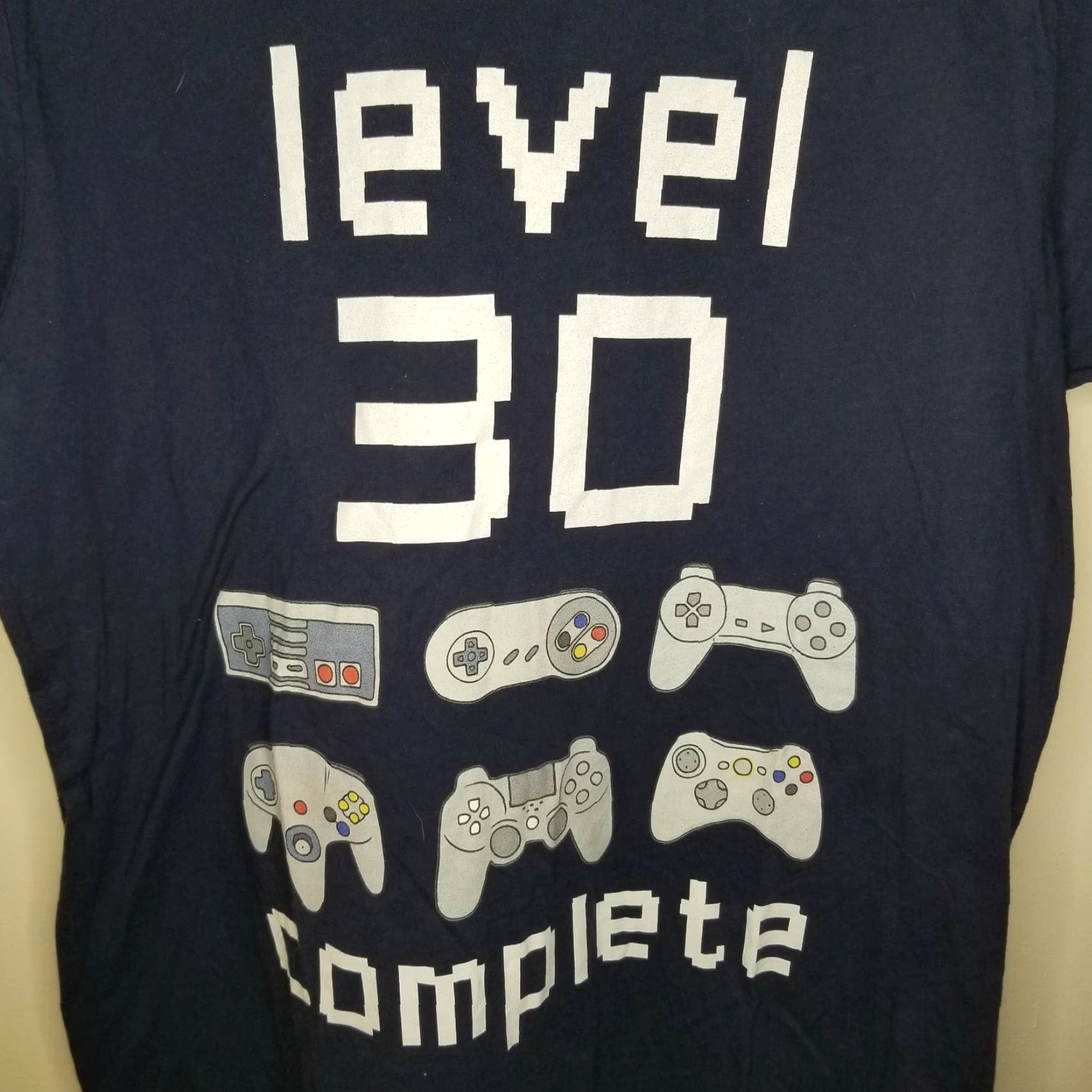 Vintage BELLA + CANVAS Complete Gaming T-Shirt - Adult Large - Blue - Short Sleeve - Mens - Level 30 Size US L / EU 52-54 / 3 - 3 Thumbnail