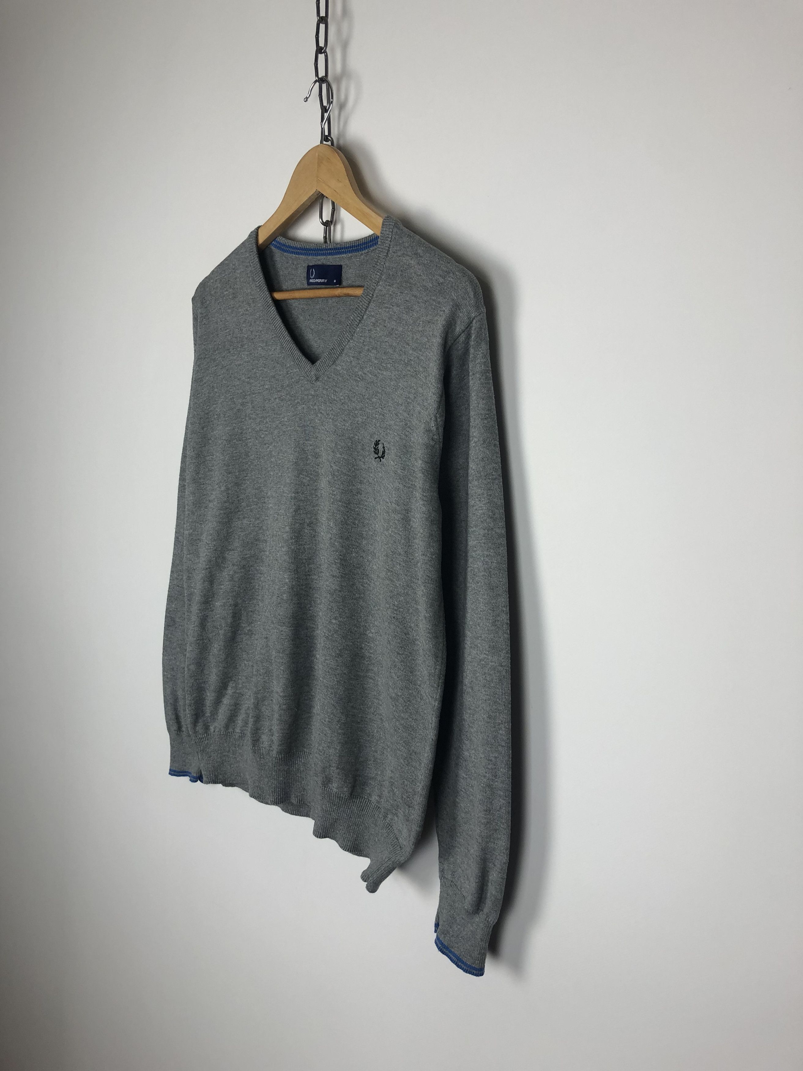 Fred Perry Fred Perry Sweater Gray Pullover Small Logo M Size US M / EU 48-50 / 2 - 6 Thumbnail