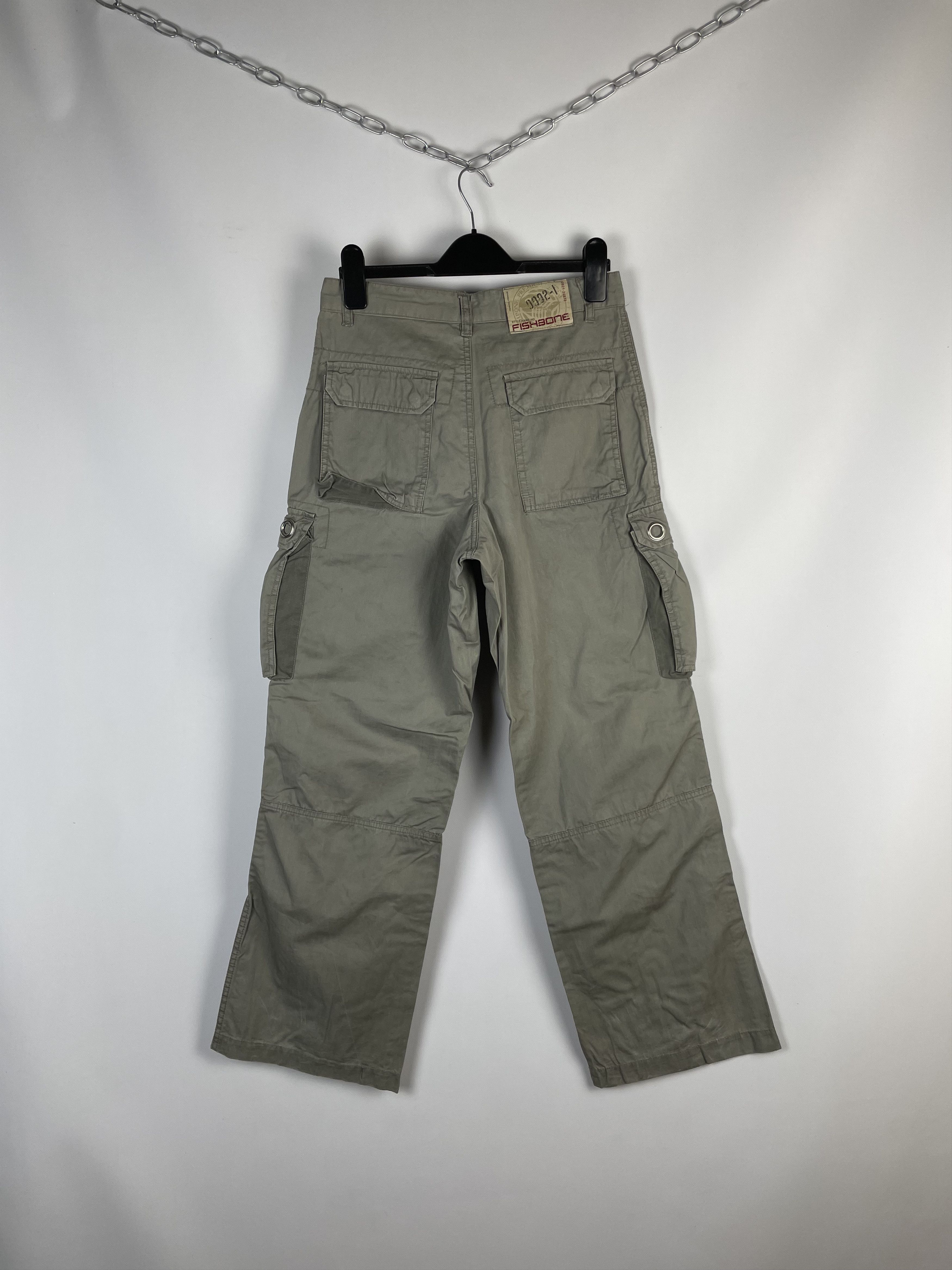 Japanese Brand FishBone Y2K Pants Cargo Japan Style Multi Pocket Bondage Size US 28 / EU 44 - 12 Thumbnail