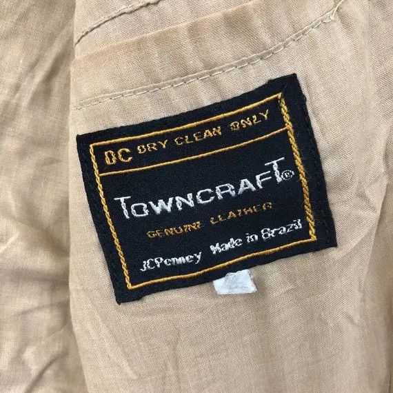 Towncraft Vtg 80’ TOWNCRAFT JCPENNEY Western Core Leather Jacket Coat Size US M / EU 48-50 / 2 - 4 Thumbnail