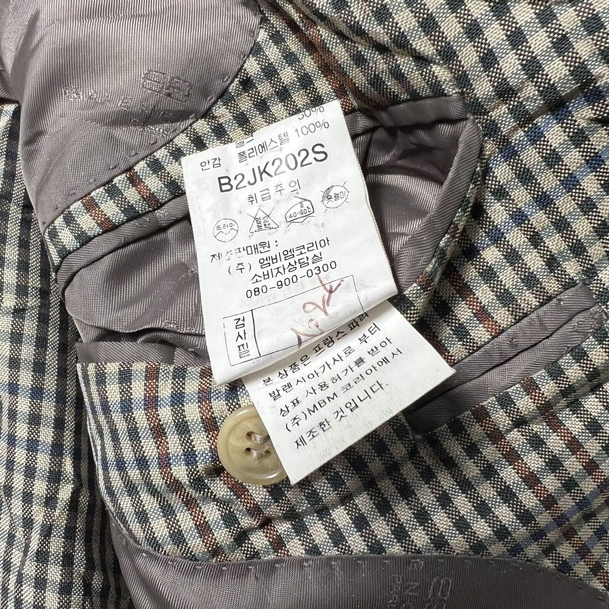 Balenciaga Vintage 90s Balenciaga Gingham Check Blazer Regular fit Size 44R - 11 Thumbnail