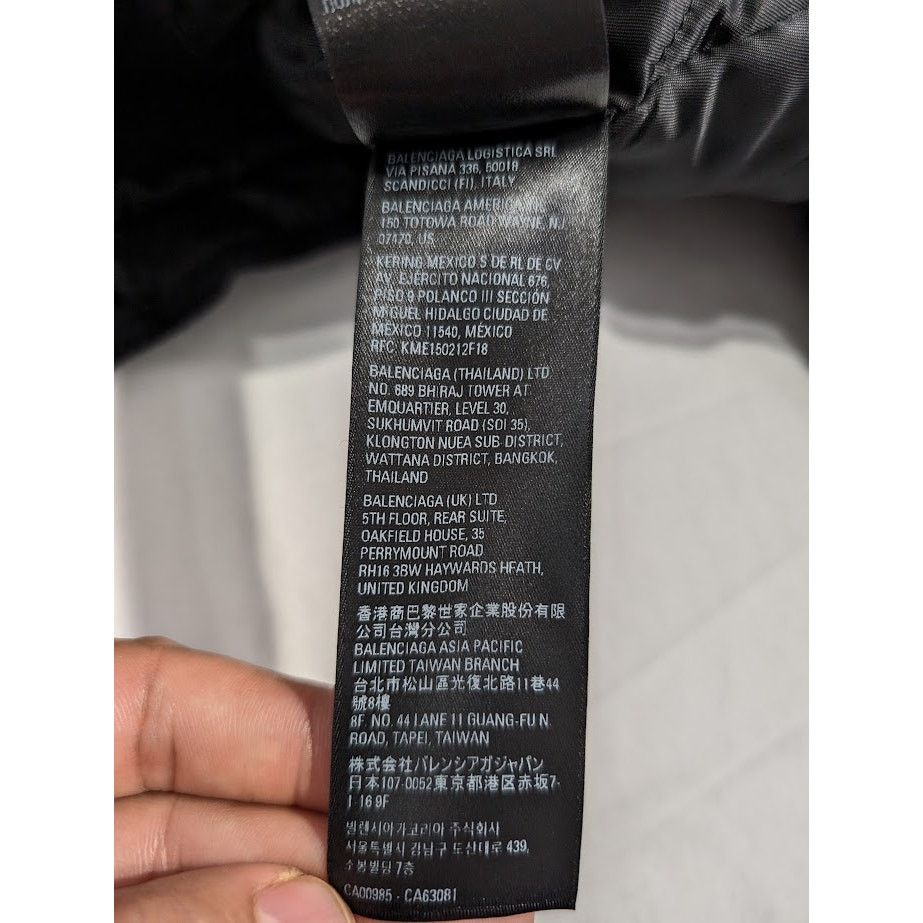 Balenciaga o1rshd1 Fleece Zip Up Jacket in Black Size US M / EU 48-50 / 2 - 17 Thumbnail