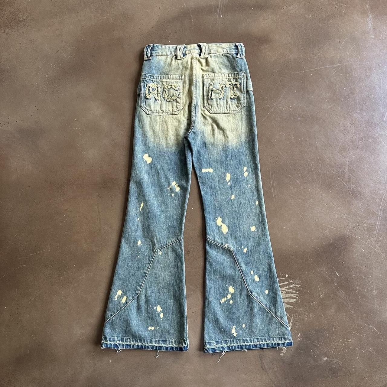 If Six Was Nine RCHT UK Distressed Bootcut 16oz Japanese Denim Jeans Size 28" / US 6 / IT 42 - 4 Thumbnail