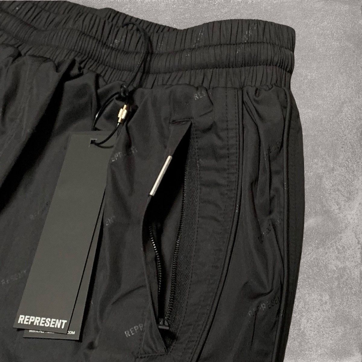 Represent Clo. Represent Small Track Pants Black All Over Logo Bottoms Size US 30 / EU 46 - 3 Thumbnail