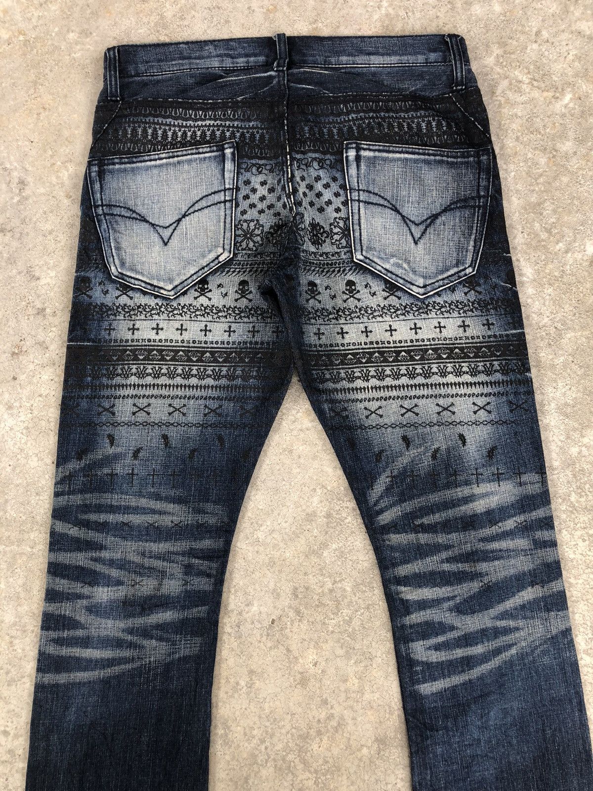 If Six Was Nine Flared Jeans Urban Craft Distressed Jeanss Size US 33 - 8 Thumbnail