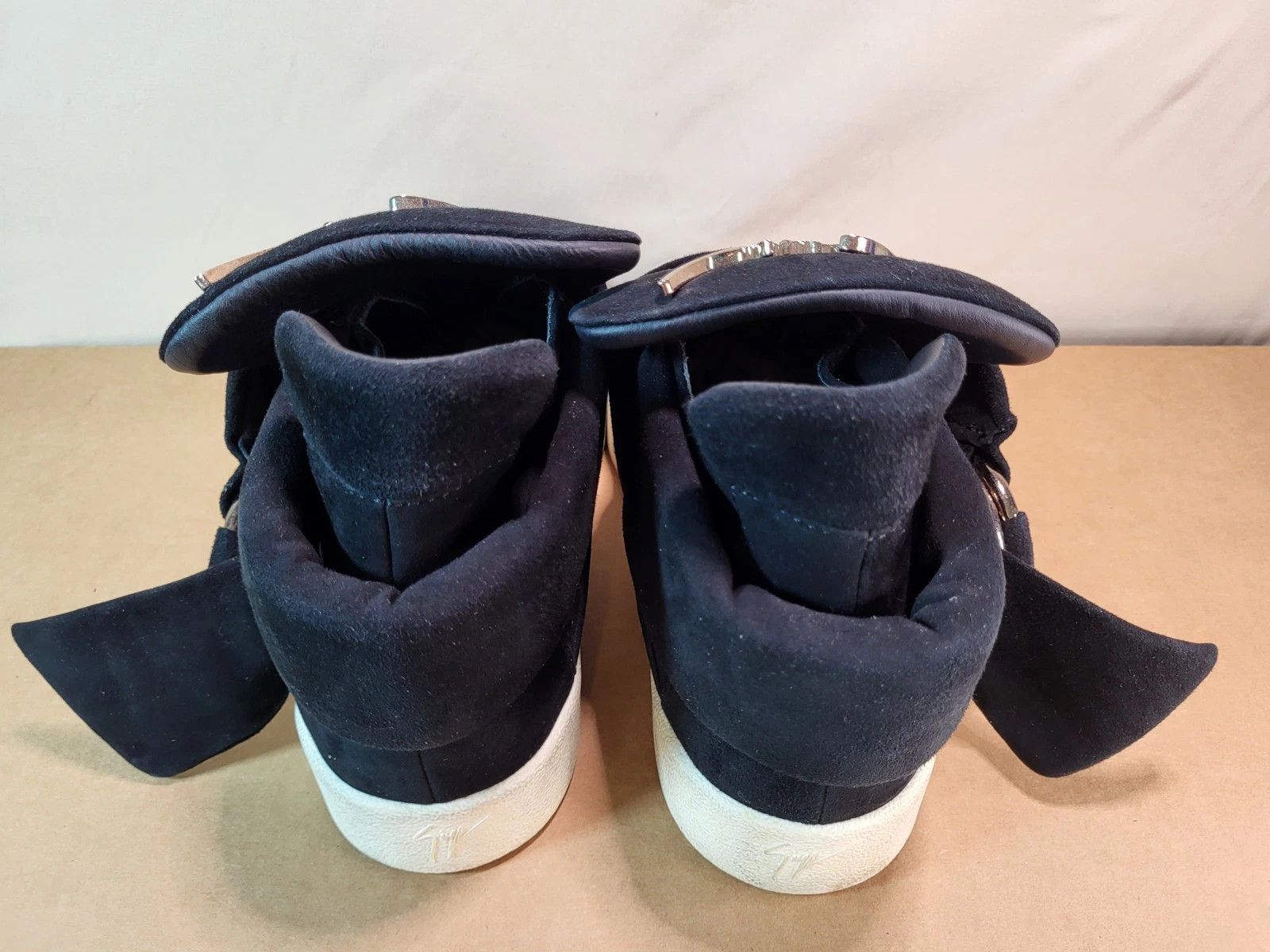Giuseppe Zanotti Giuseppe Zanotti Black Suede Sneaker Italy Size US 15 / EU 48 - 7 Thumbnail
