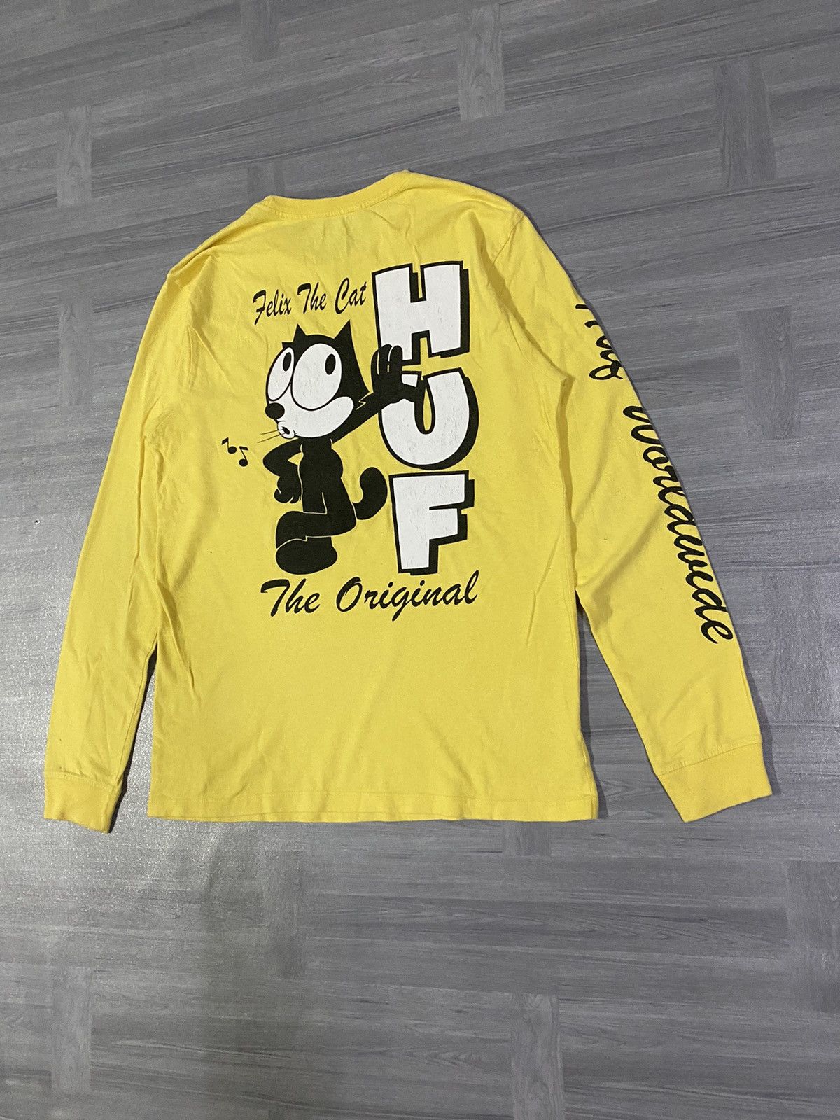 Huf Huf x Felix The Cat Graphics Yellow Long Sleeve Size US S / EU 44-46 / 1 - 2 Thumbnail