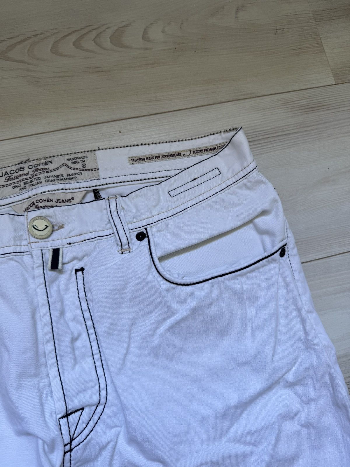 Designer × Jacob Cohen Jacob Cohen denim white jeans made in Italy Luxury designer Size US 36 / EU 52 - 8 Thumbnail