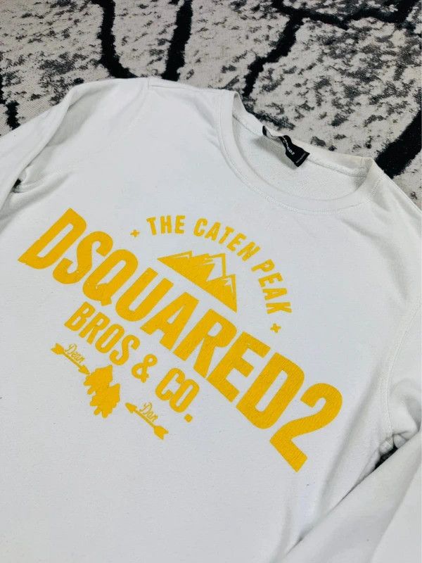 Dsquared2 Vintage Dsquared2 crewneck sweatshirt white yellow S Size US S / EU 44-46 / 1 - 3 Thumbnail