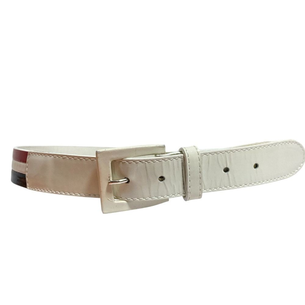 Other Black Fleece by Brooks Brothers Patent Leather Narrow Belt Leather Belt DUTY FREE for USA