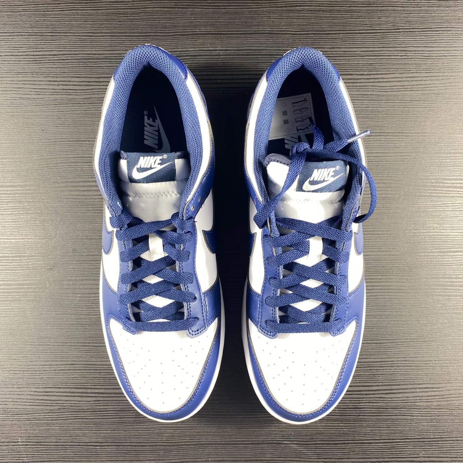 Nike UK 10 Nike Dunk Low Retro Trainers - Midnight Navy/White ✅ Size US 11 / EU 44 - 2 Thumbnail