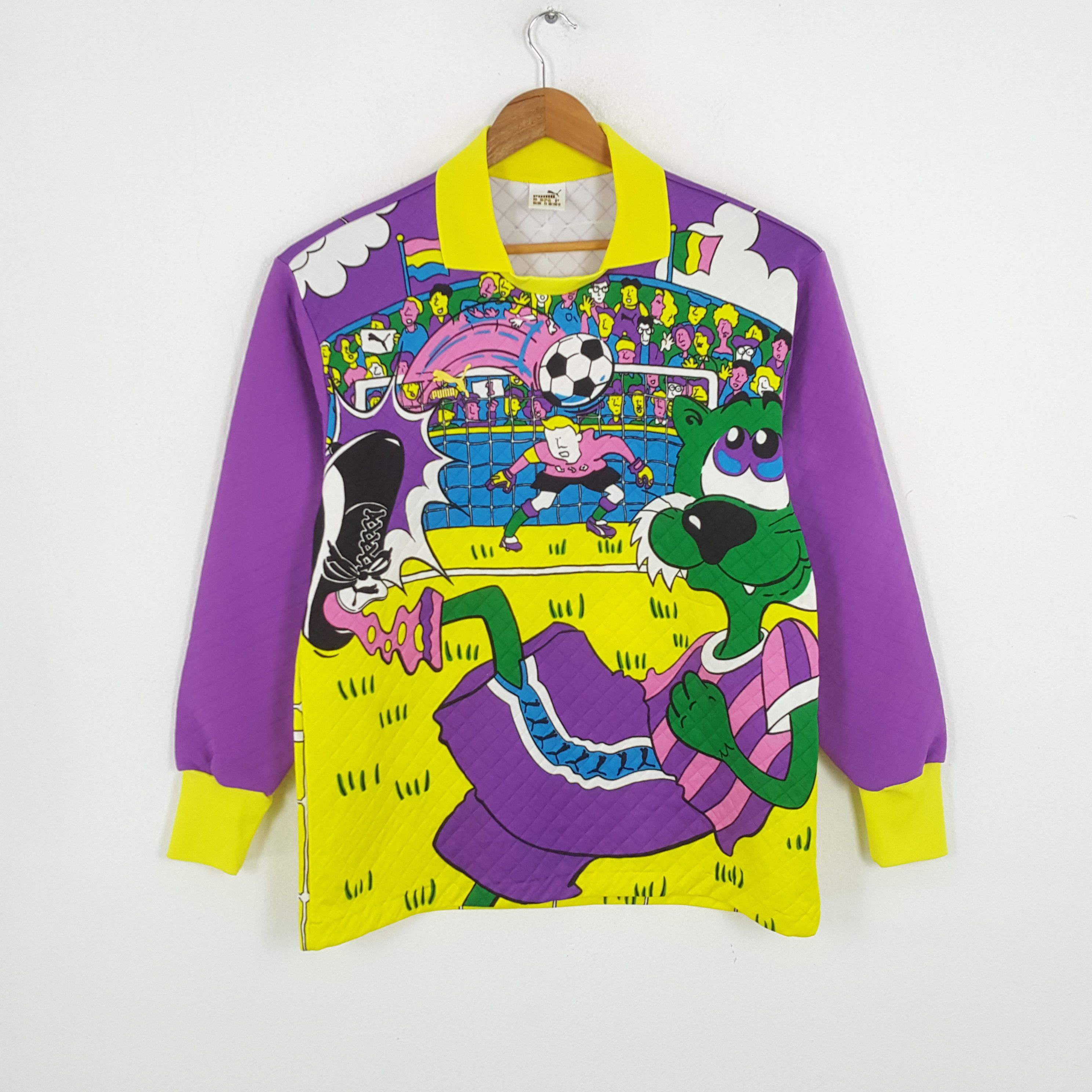 Vintage PUMA Sportswear Full Print Art Style Sweatshirts