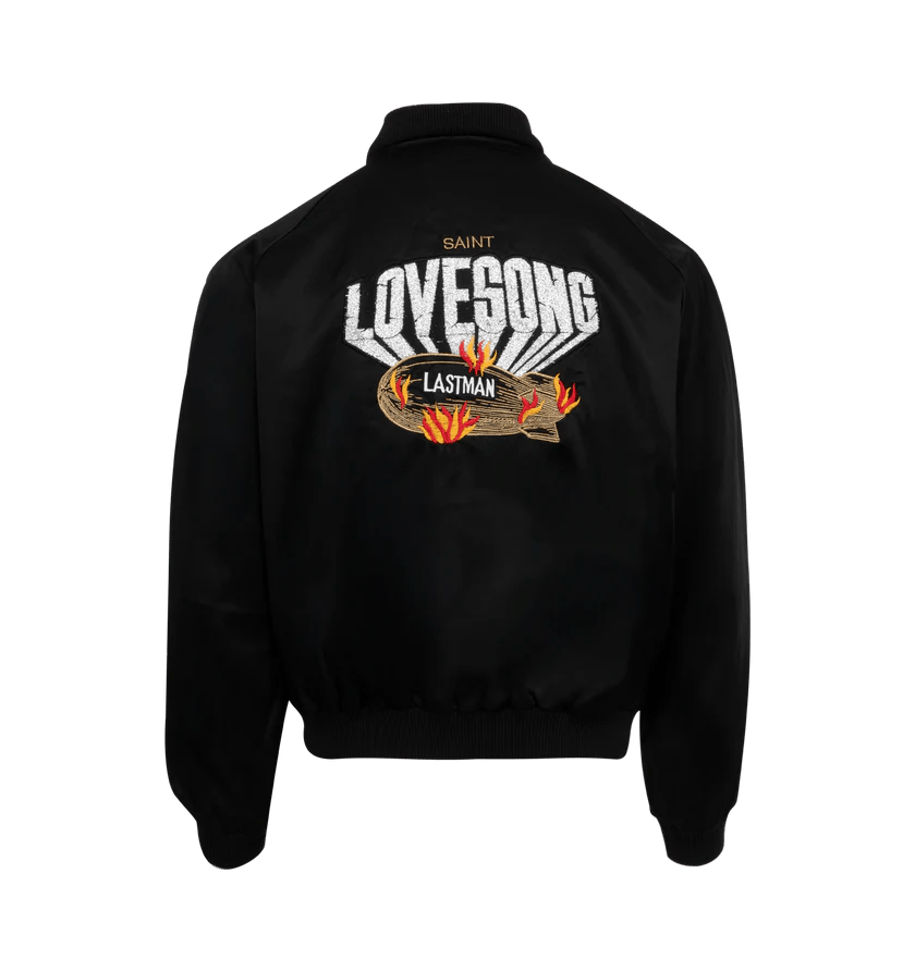 Saint Michael o1h1sh11225 Love Song Satin Jacket in Black Size US S / EU 44-46 / 1 - 2 Thumbnail