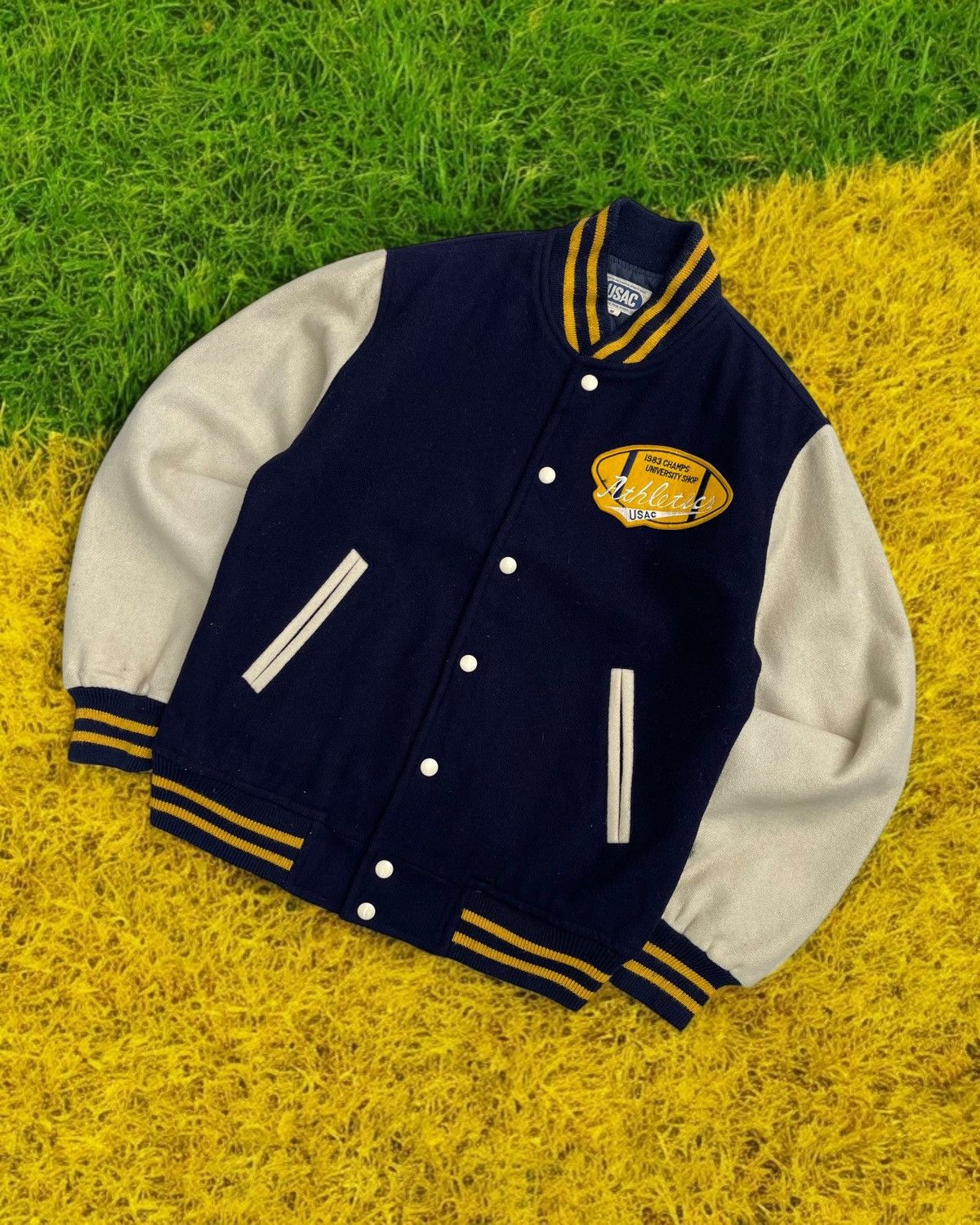 Vintage 🔥Vintage USAC American Campus Varsity Jacket Size US M / EU 48-50 / 2 - 1 Thumbnail