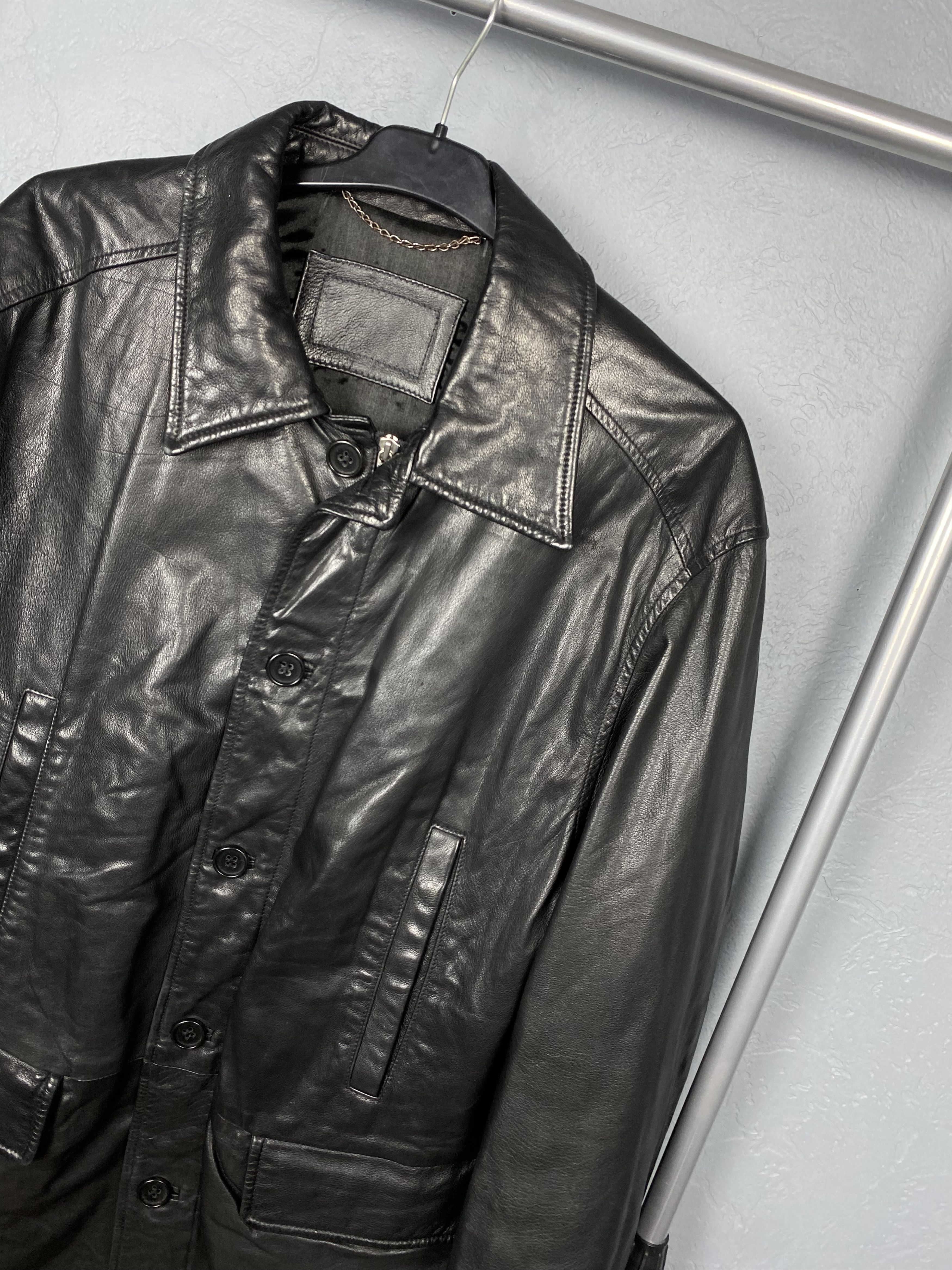 Yves Saint Laurent Yves Saint Laurent YSL Vintage Mens Leather Jacket Size US L / EU 52-54 / 3 - 2 Thumbnail