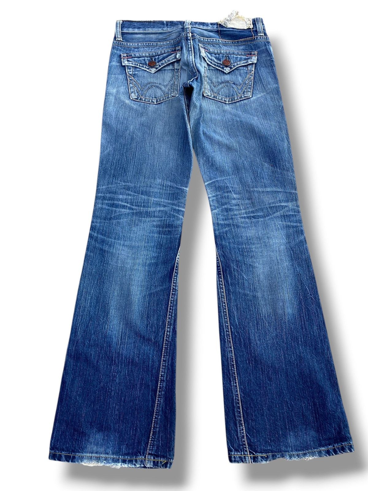 Edwin Edwin Blue Trip Whiskers Faded Wash Style Bootcut Jeans Size US 30 / EU 46 - 3 Thumbnail