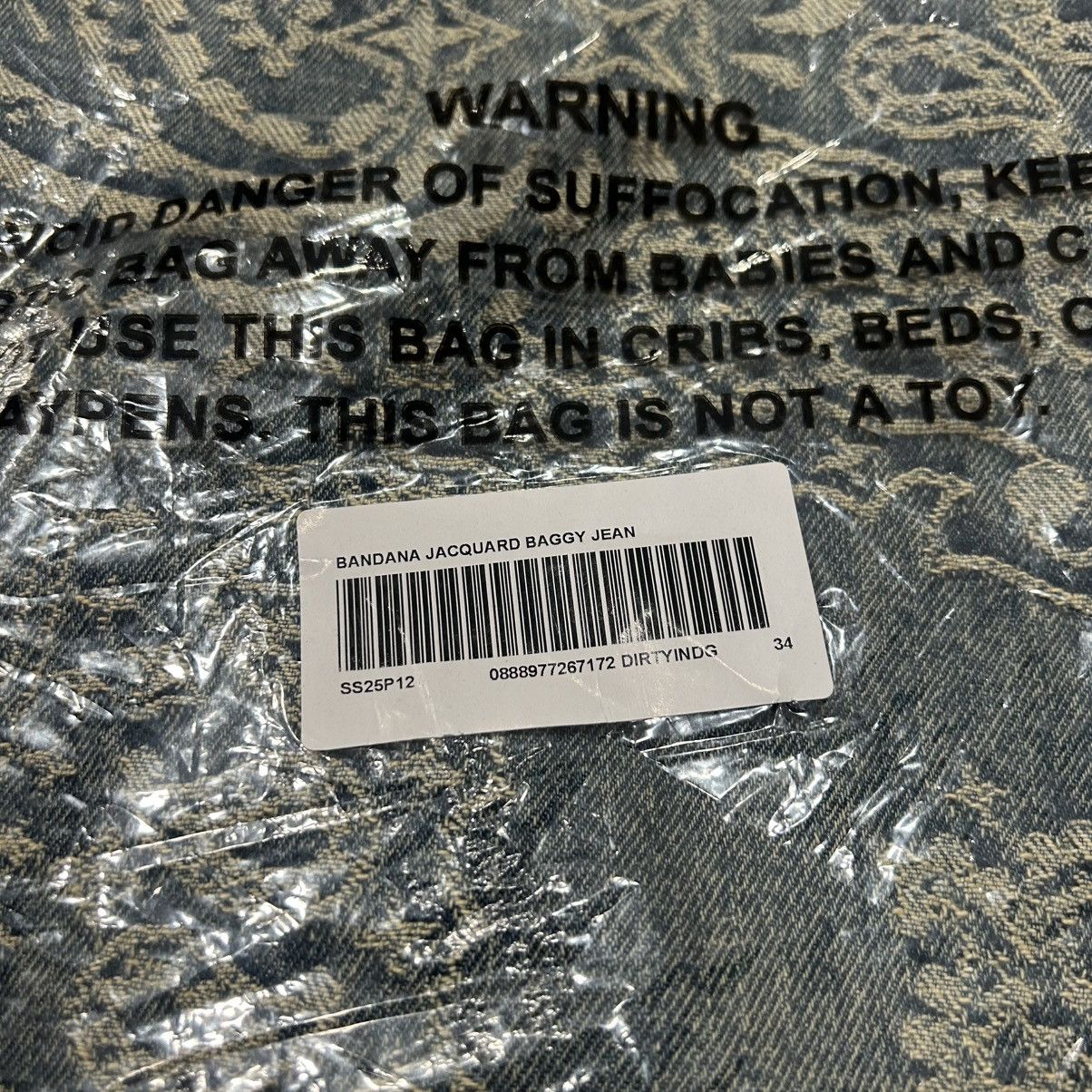 Supreme Supreme SS25 Bandana Jacquard Baggy Jean Size 34 DS Size US 34 / EU 50 - 4 Thumbnail