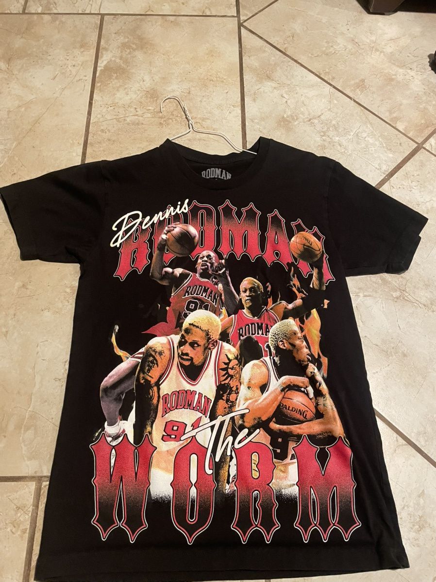 Vintage Dennis Rodman The Worm Graphic Size US S / EU 44-46 / 1 - 1 Thumbnail
