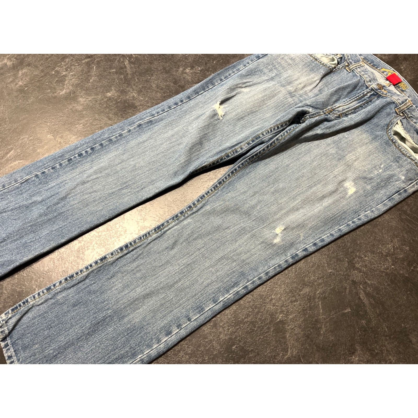 Vintage VINTAGE Request Jeans Men's Jeans Relaxed Fit Denim Wide-Leg 90s Hip Hop Blue 42x32 Size US 42 / EU 58 - 7 Thumbnail