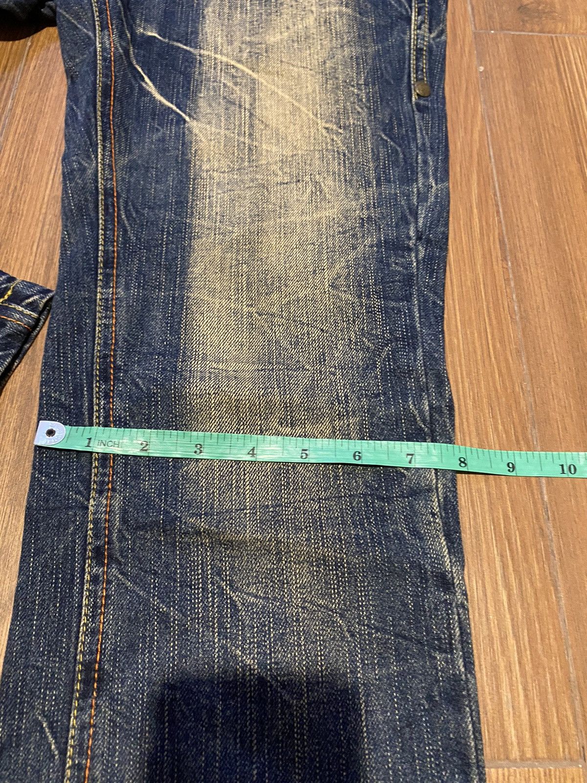 Japanese Brand Blow By Blue Distressed Denim Jeans Size US 30 / EU 46 - 17 Thumbnail
