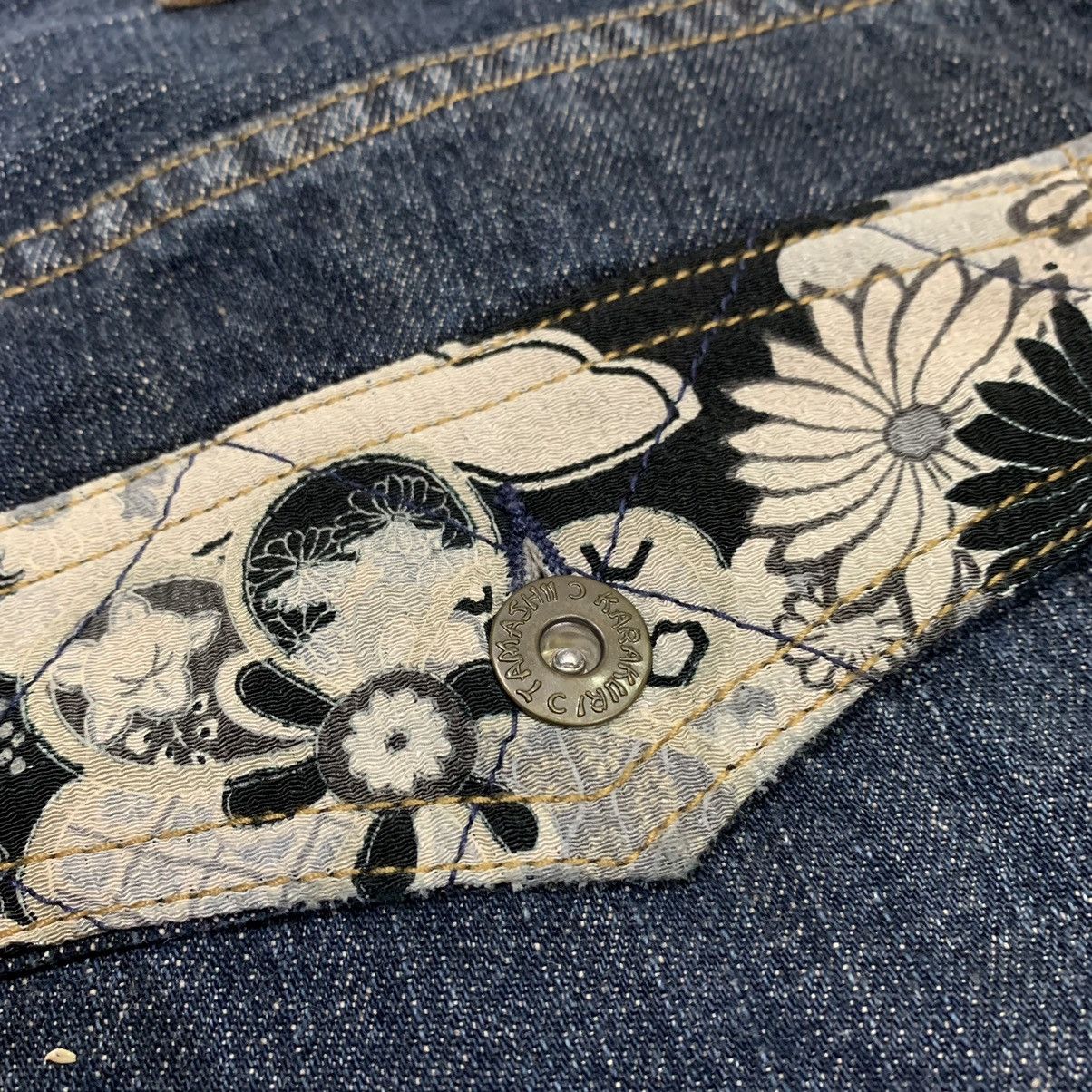 Karakuri Tamashii Vintage Karakuri Tamashii Koi Fish Embroidered Jeans Pants Size US 34 / EU 50 - 20 Thumbnail