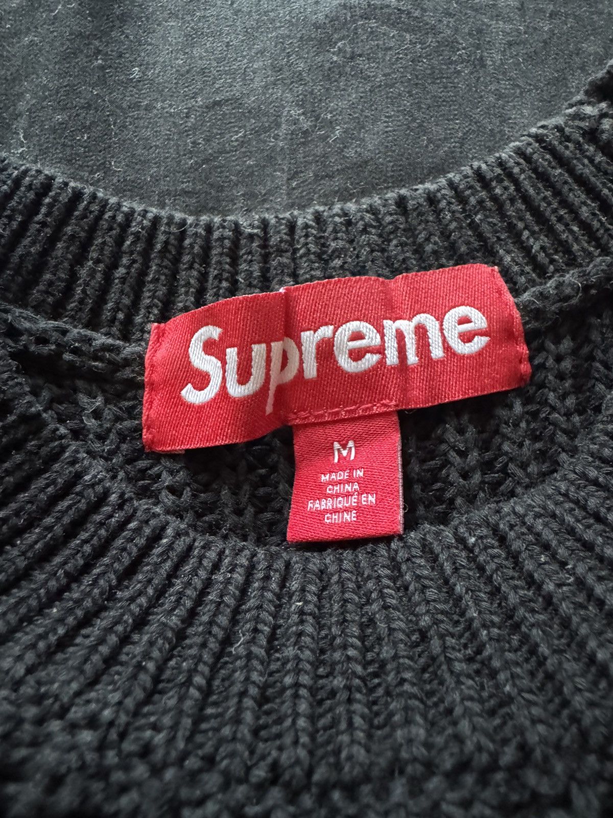 Supreme Supreme knit sweater black size medium Size US M / EU 48-50 / 2 - 12 Thumbnail