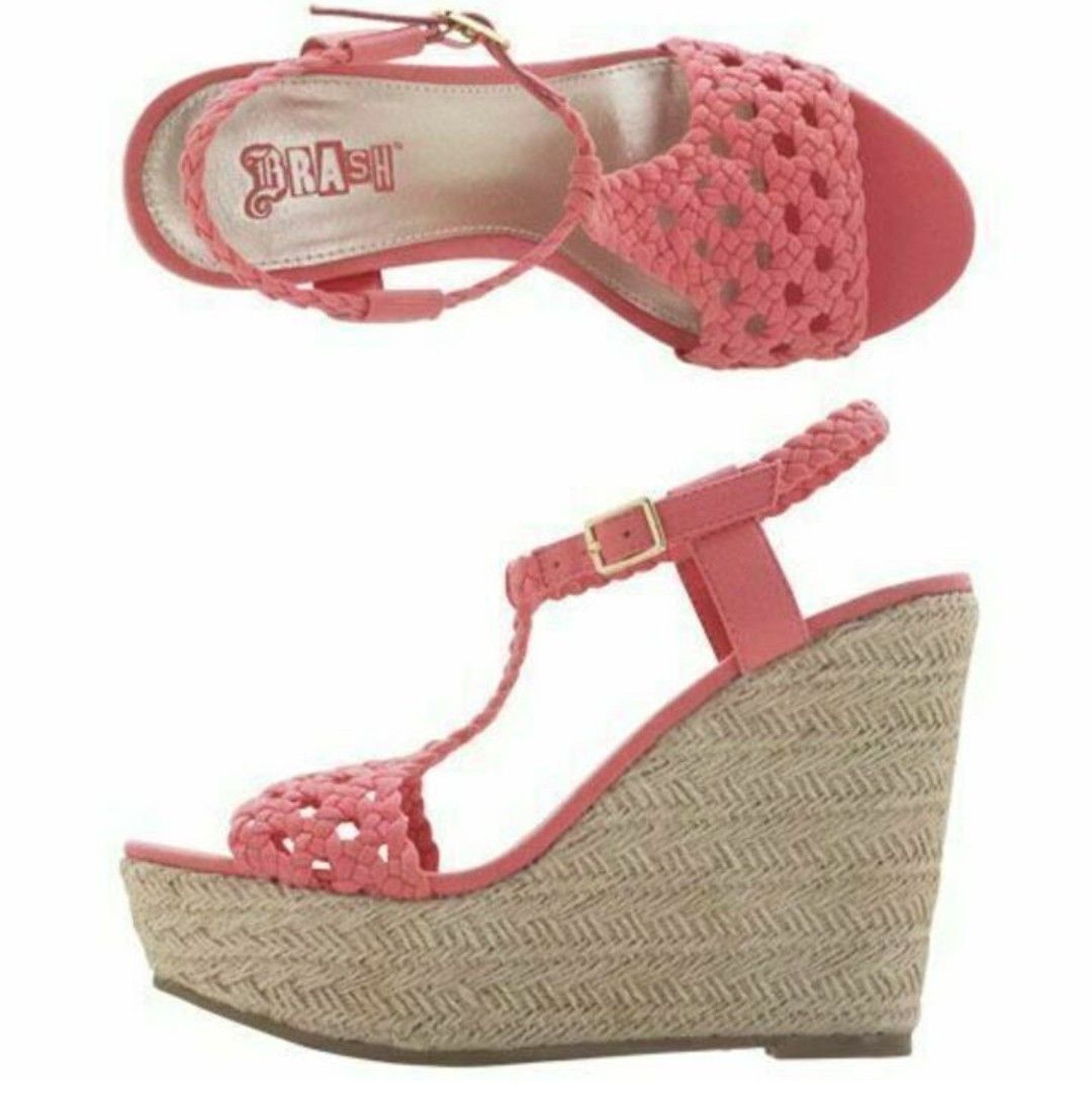 NBDN Nobrandedon Brash Pink Braided Platform High Heels Sandals Size US 9 / IT 39 - 2 Thumbnail