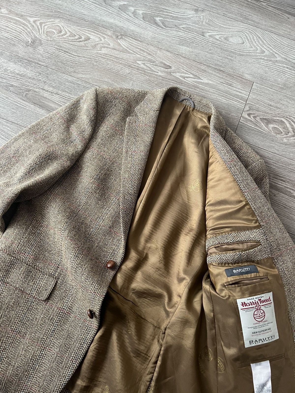 Harris Tweed ‼️Vintage Harris Tweed x Barutti Prime Collection Wool Blazer Size 42S - 16 Thumbnail