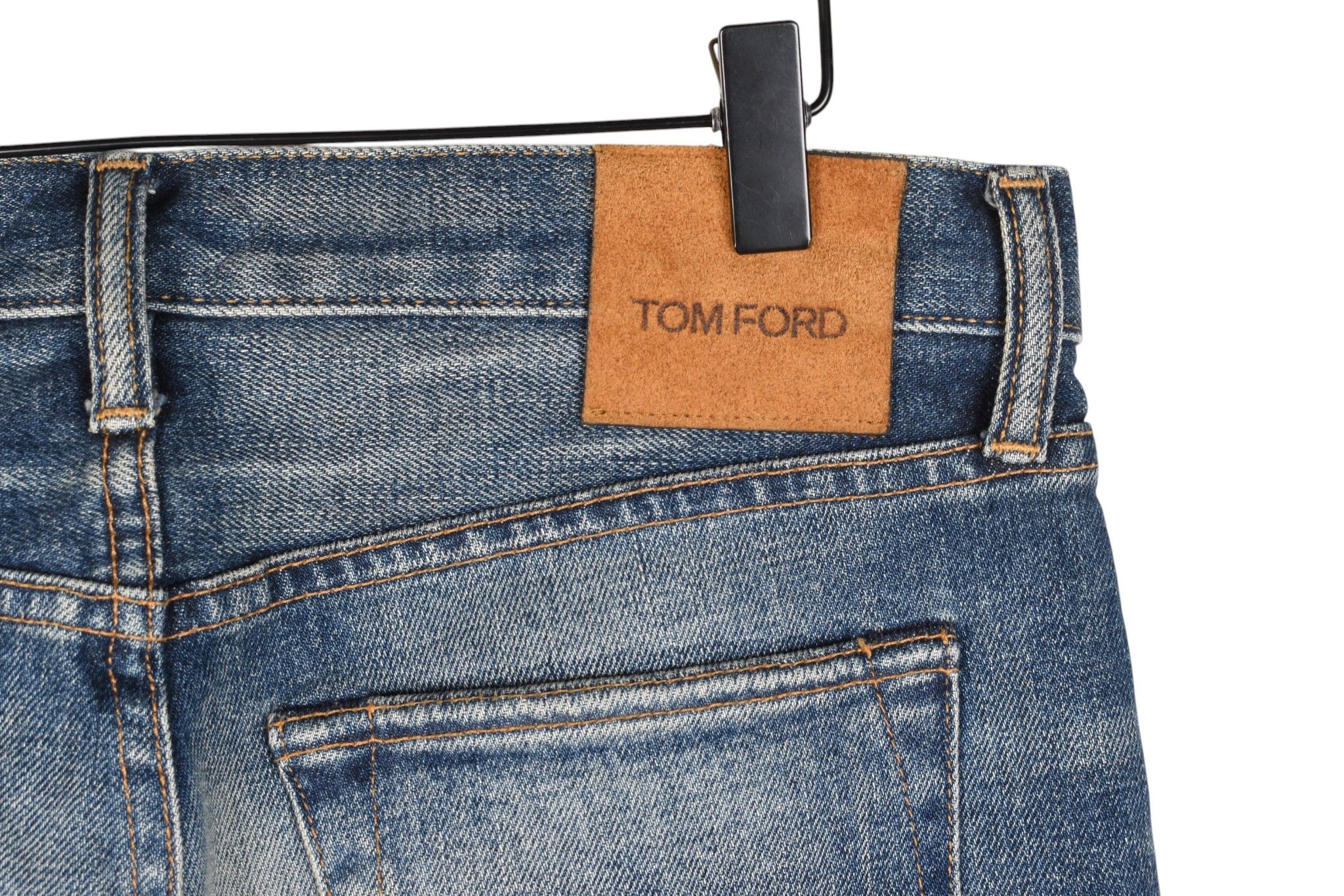 Tom Ford Tom Ford Selvage Selvedge Men Slim Fit Stretch Jeans Size US 30 / EU 46 - 8 Thumbnail