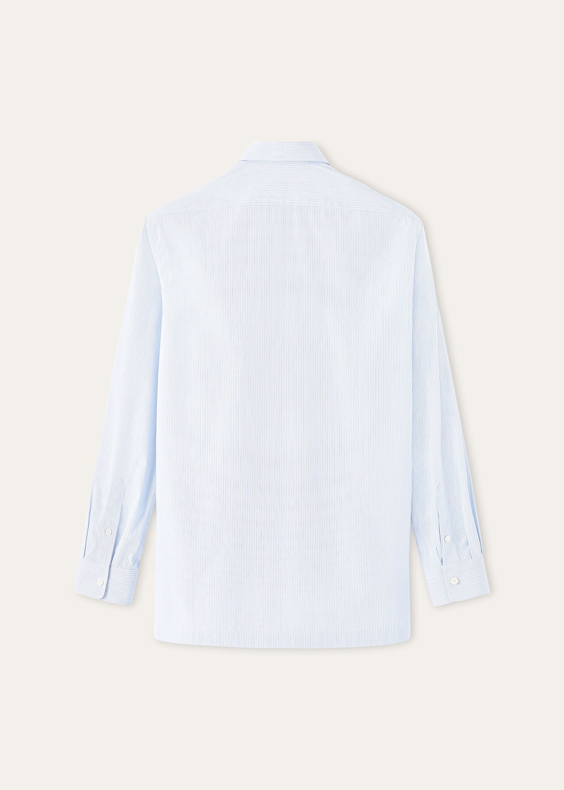 Loro Piana os11x0326 FAQ9811 Filippo Shirt in Light Blue Stripes Size US XL / EU 56 / 4 - 2 Thumbnail