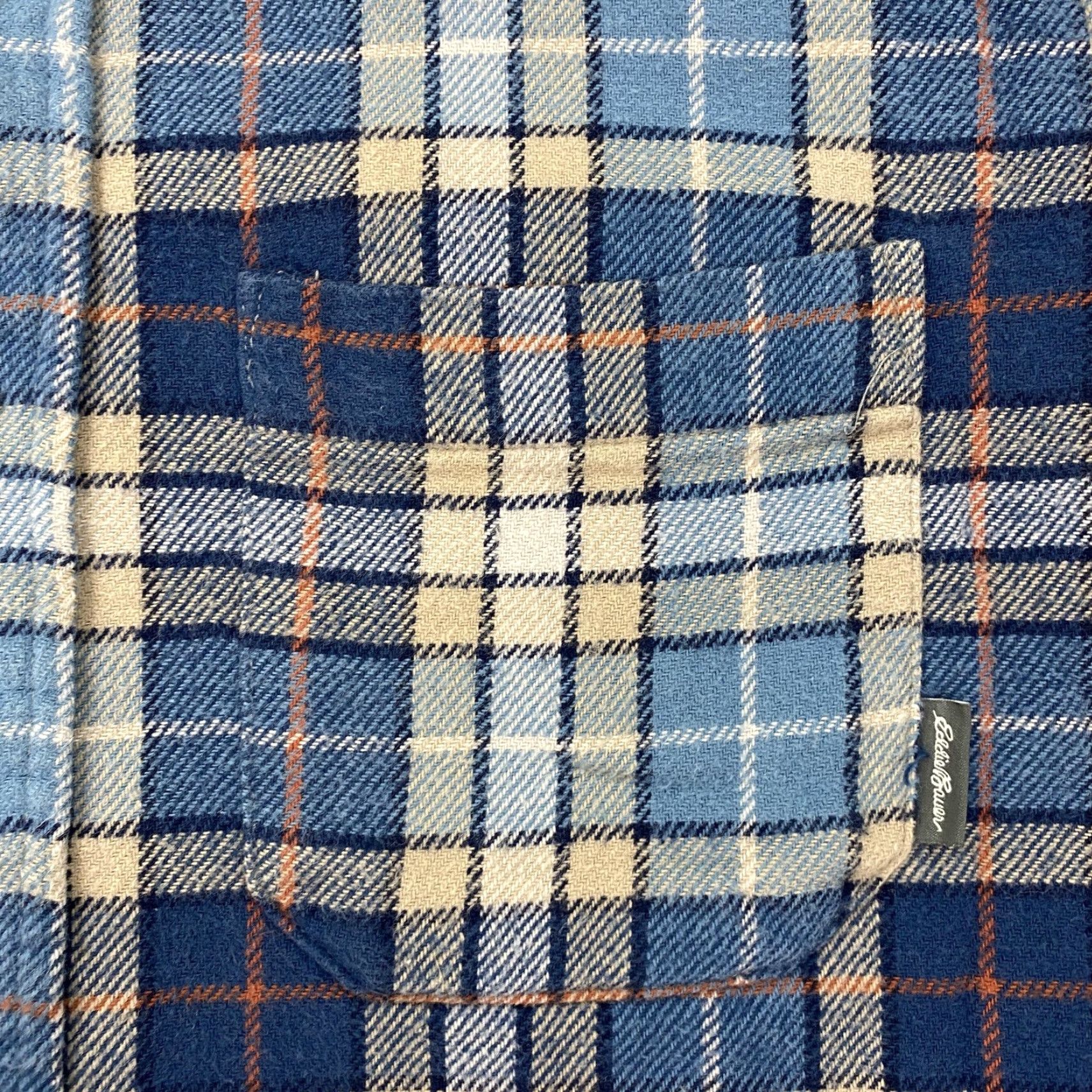 Eddie Bauer VINTAGE Eddie Bauer Shirt Mens Medium Blue Plaid Flannel Button-Down Casual Outdoor Size US M / EU 48-50 / 2 - 3 Thumbnail