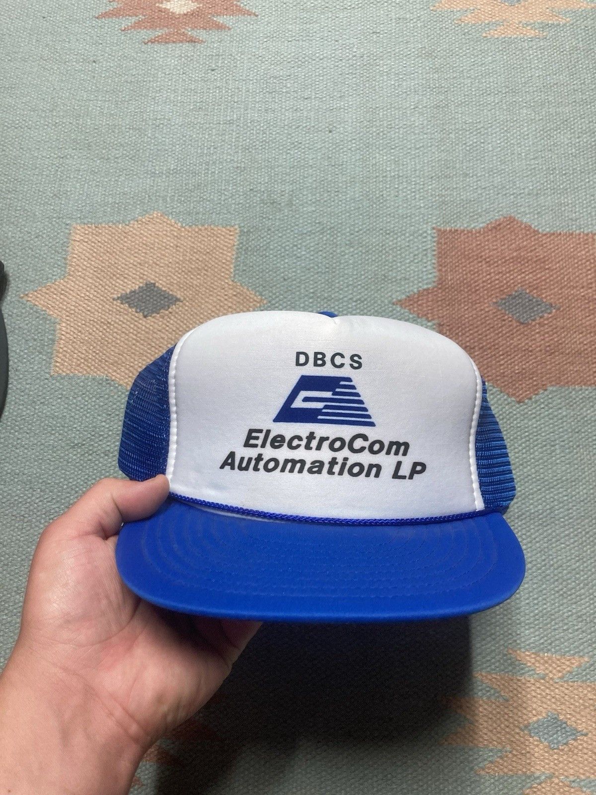 Vintage Vintage trucker hat DBCS ElectroCom automation SnapBack blue Size ONE SIZE - 2 Thumbnail