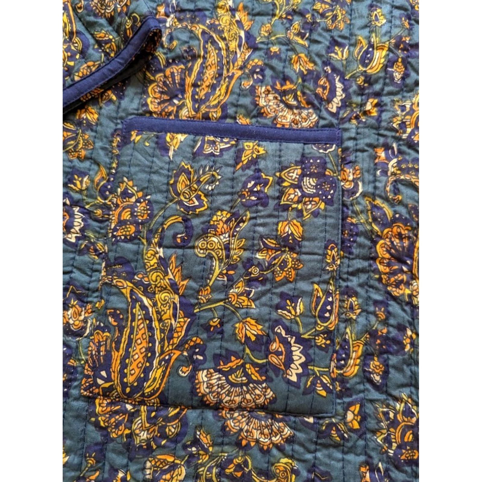 House of CB House of Bruar Jacket Womens Size 16 Quilted Cotton Floral Reversible Size XXL / US 16-18 / IT 52-54 - 3 Thumbnail