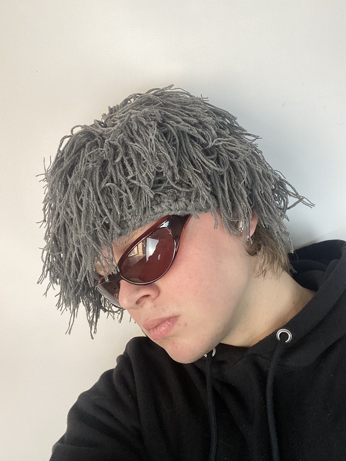 Hysteric Glamour × Japanese Brand Vintage fuzzy black mohair japanese ushanka hat avant garde Size ONE SIZE - 2 Thumbnail