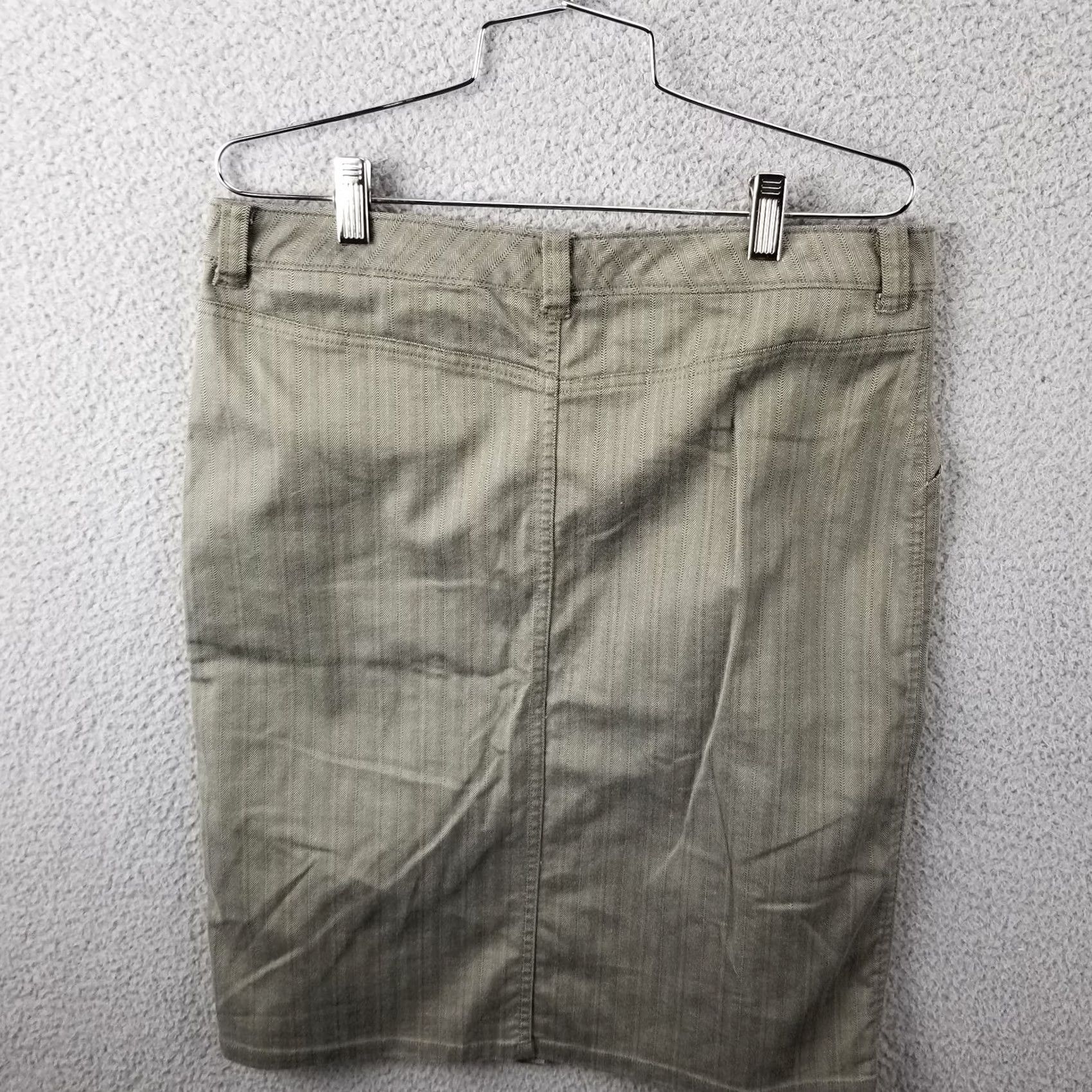 Free People Free People Skirt Women's 8 Herringbone Knee Length Brown Slit 32X22 Mini Casual Career Slit Womens Size 30" / US 8 / IT 44 - 2 Thumbnail