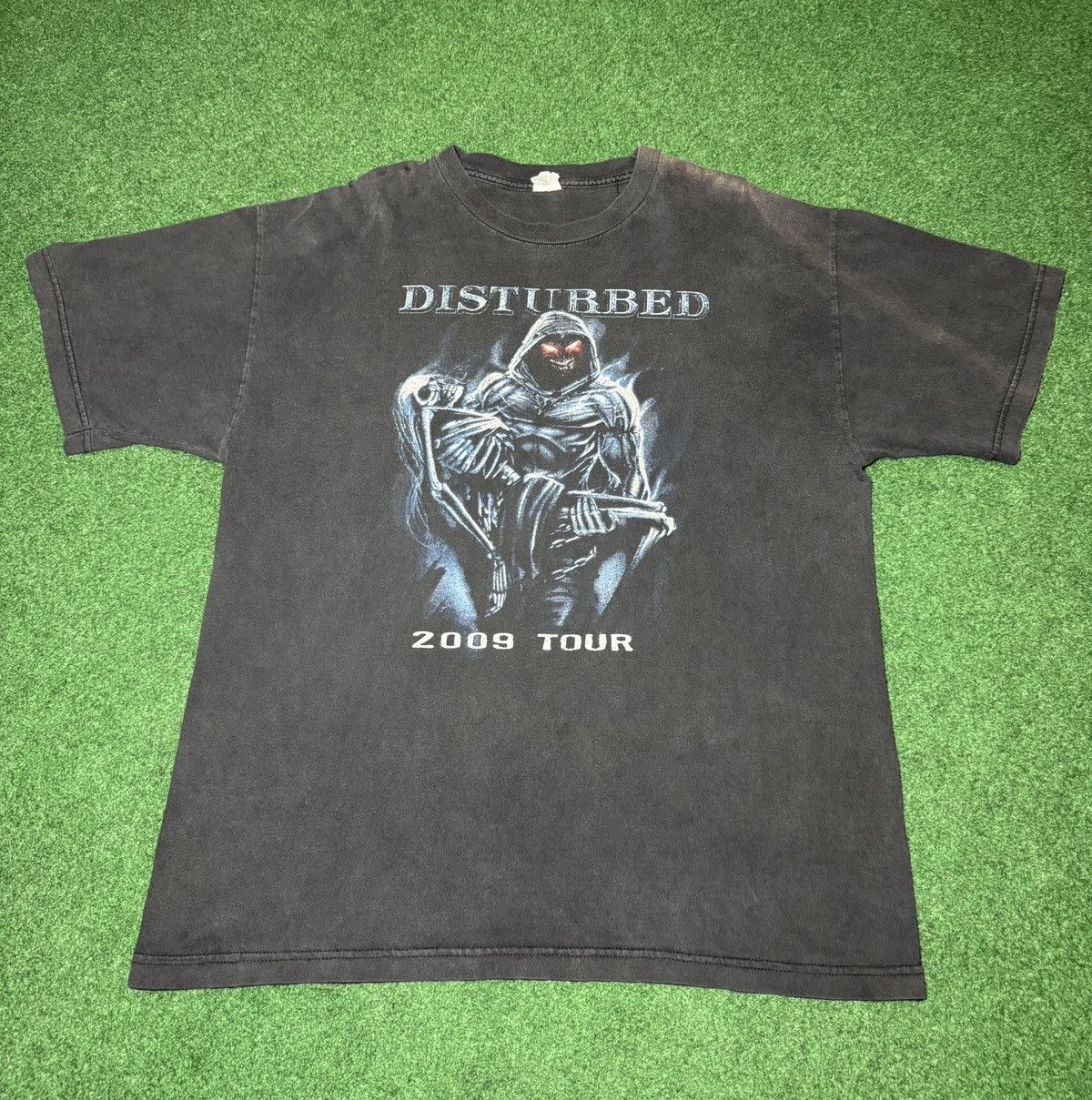 Band Tees Y2K Disturbed Tour Music As A Weapon Metal Rock T Shirt Size US XL / EU 56 / 4 - 1 Thumbnail