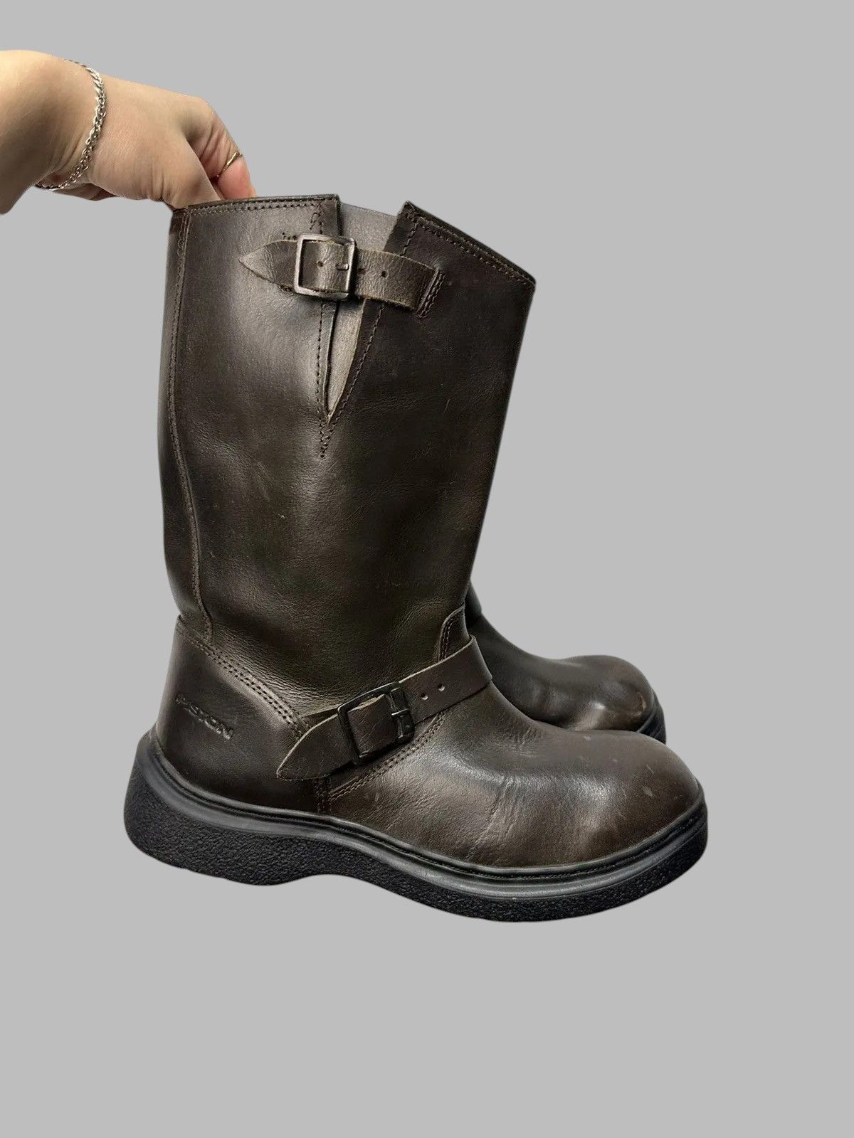 Other Western AS98 Vintage High Leather Boots Balenciaga Inspired Size US 11 / EU 44 - 1 Thumbnail