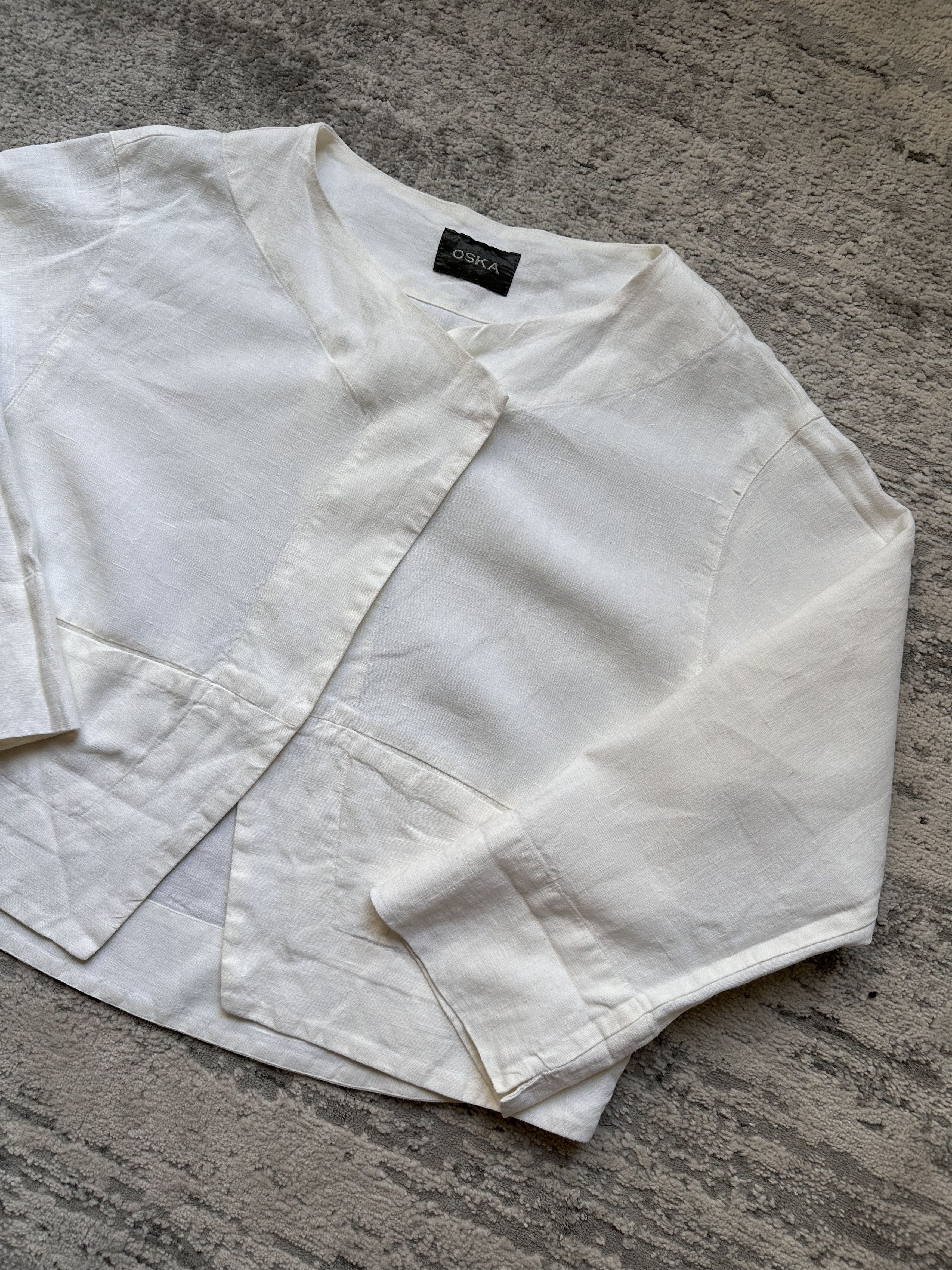 OSKA Oska linen cardigan jacket Size M / US 6-8 / IT 42-44 - 3 Thumbnail