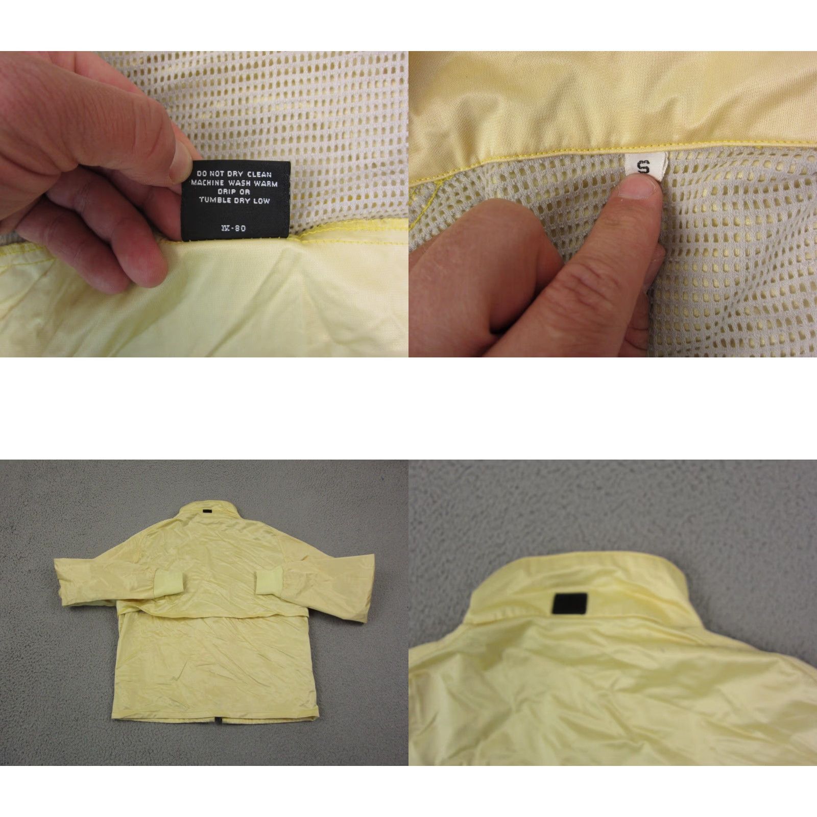 Vintage VINTAGE Gore Tex Jacket Womens Small Yellow Windbreaker Full Zip Mens Moss Brown Size S / US 4 / IT 40 - 9 Thumbnail