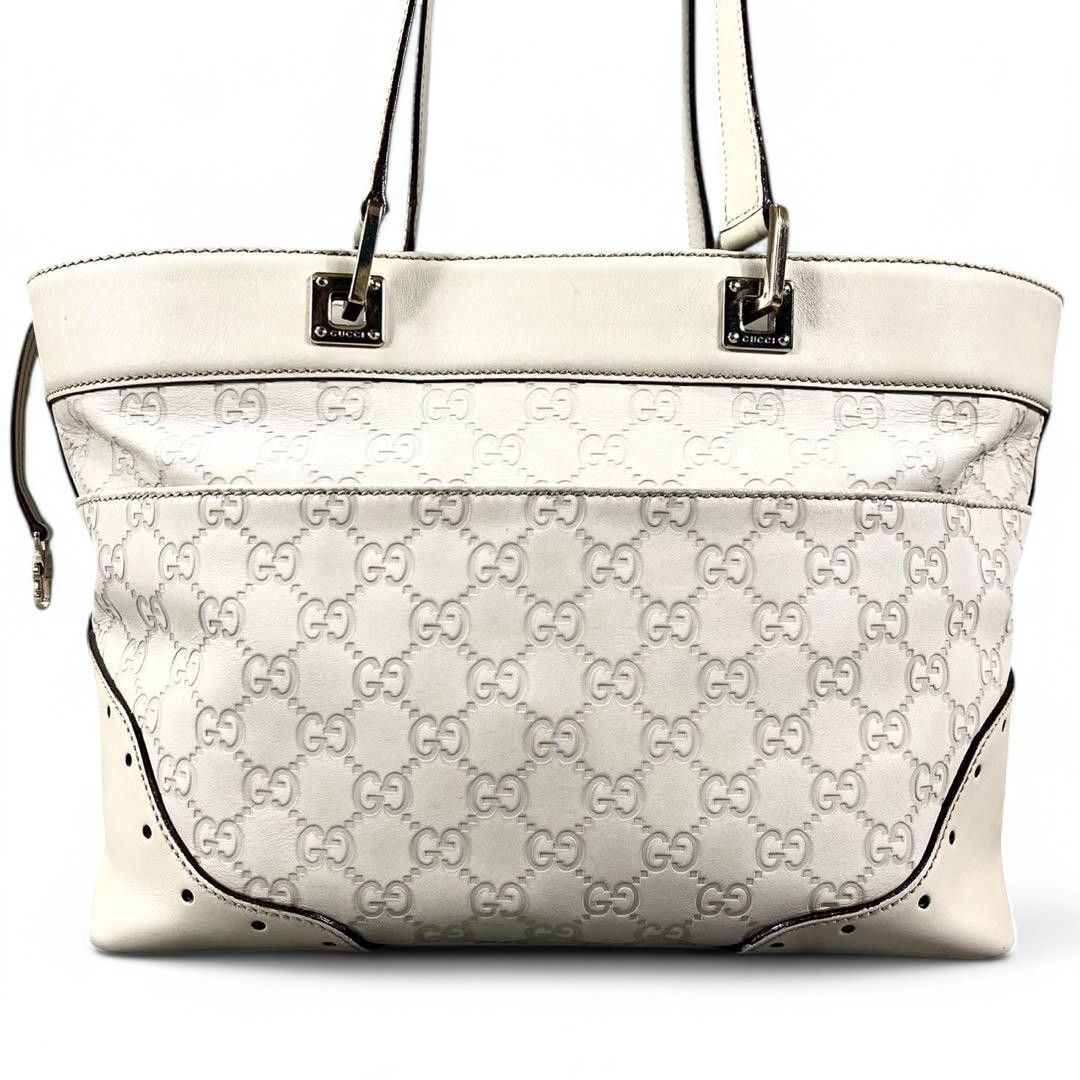 Gucci Gucci - Horsebit Shima White Leather Handbag Shoulder Bag Size ONE SIZE - 4 Thumbnail