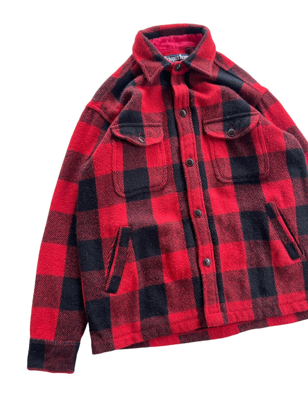 Vintage Octopus Army Wool Flannel Jacket