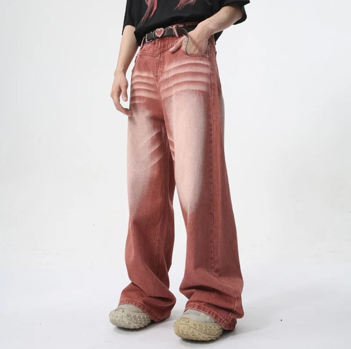Jean Trendy Washed Jeans Size US 29 - 3 Thumbnail